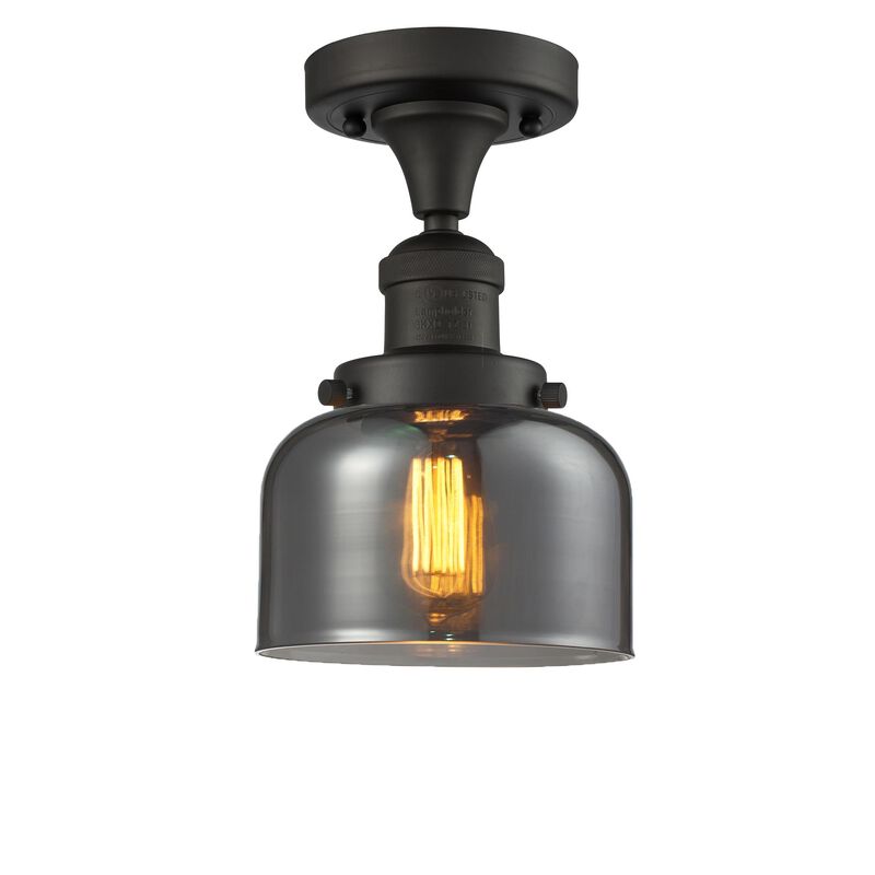 Bruno Marashlian Large Bell 8 Inch 1 Light Semi Flush Mount by Innovations Lighting