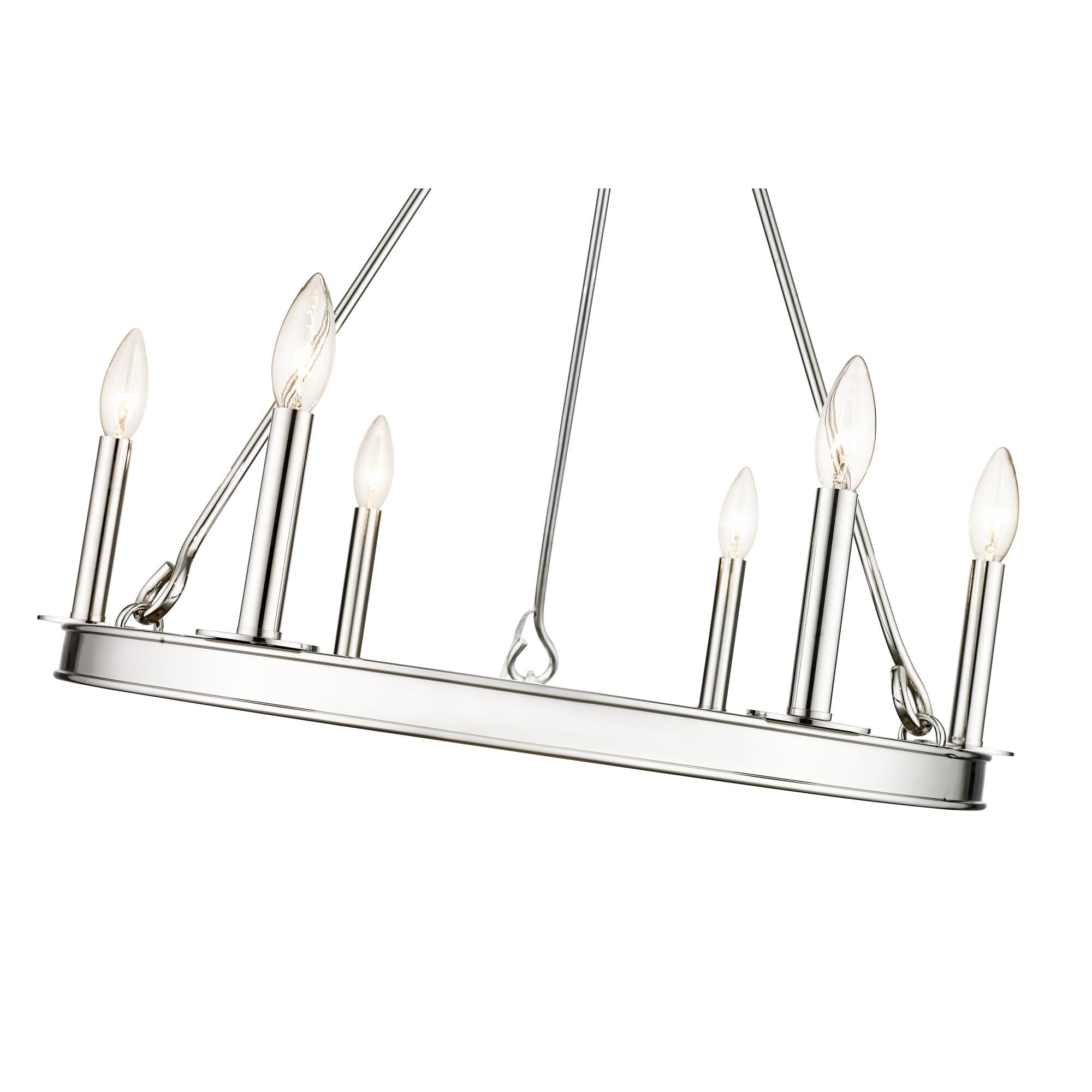 Shown in Polished Nickel finish and Steel shade