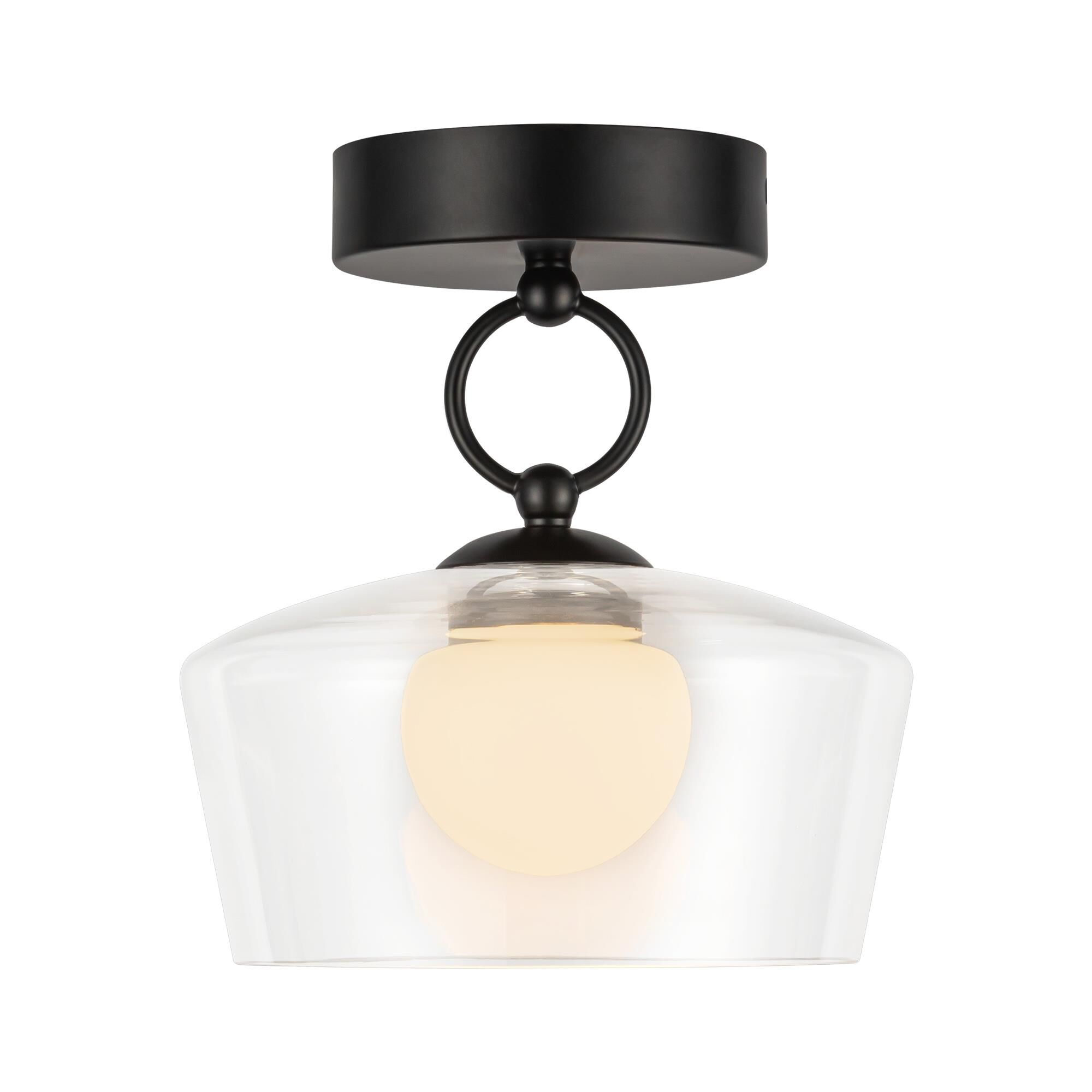 Leota 8 Inch Semi Flush Mount by Alora Mood