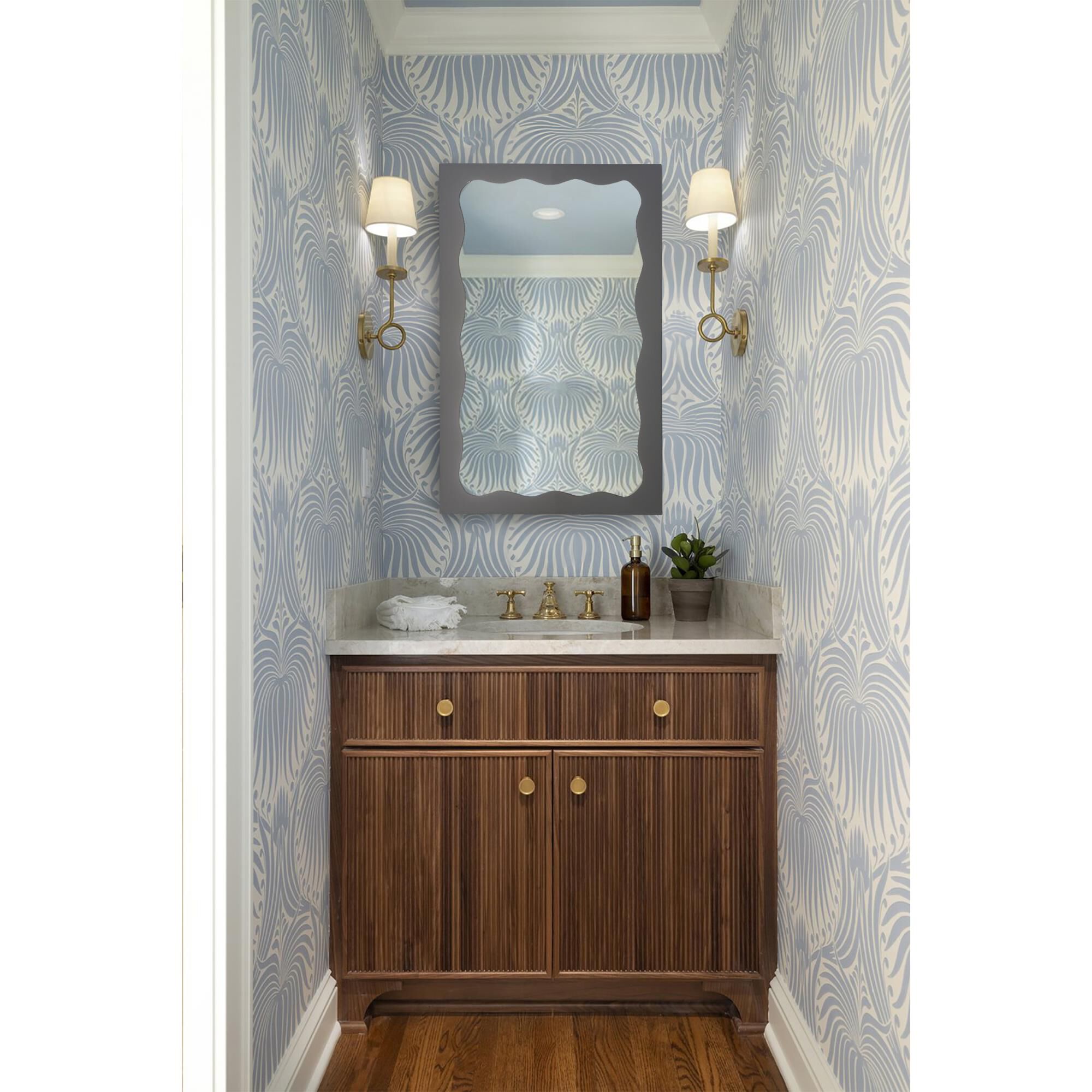 Charlotte Laurent Ridge Bathroom Mirror by Decor Wonderland