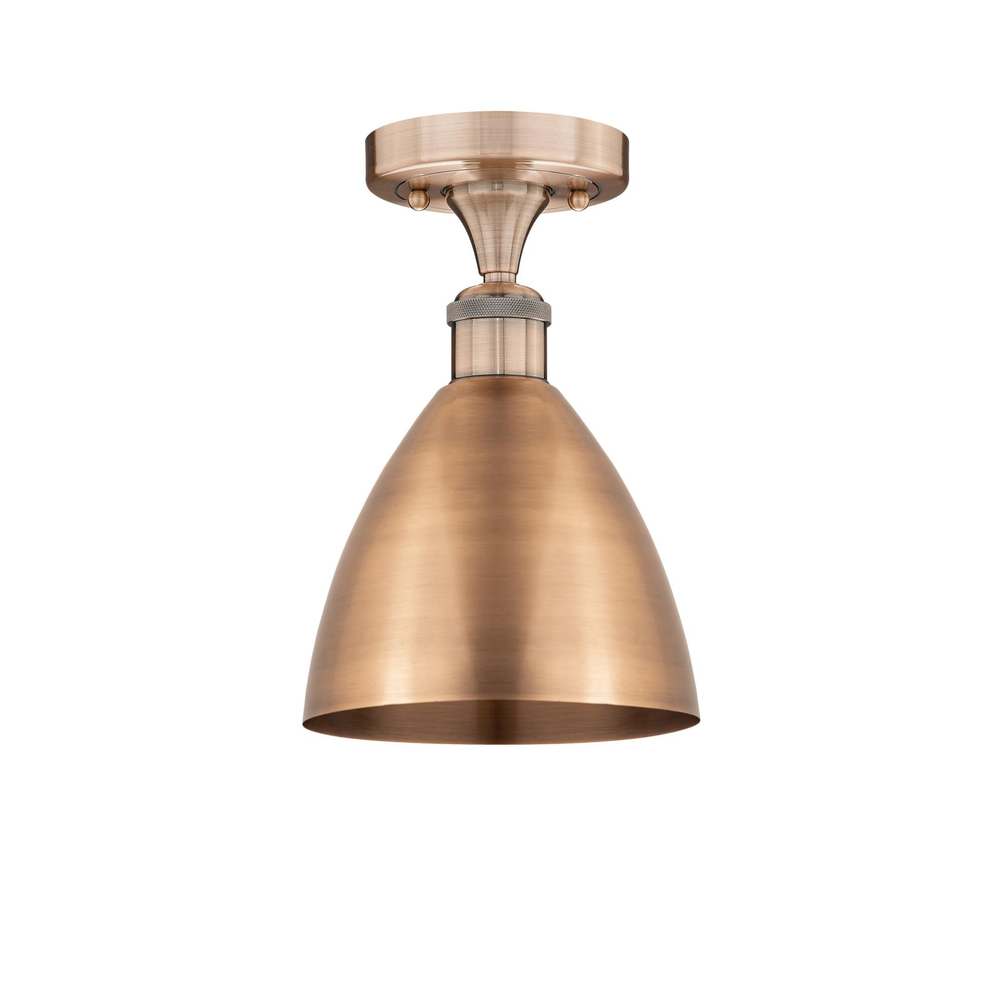 Shown in Antique Copper finish and Antique Copper shade