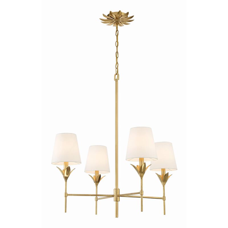 Broche 28 Inch 4 Light Chandelier by Crystorama