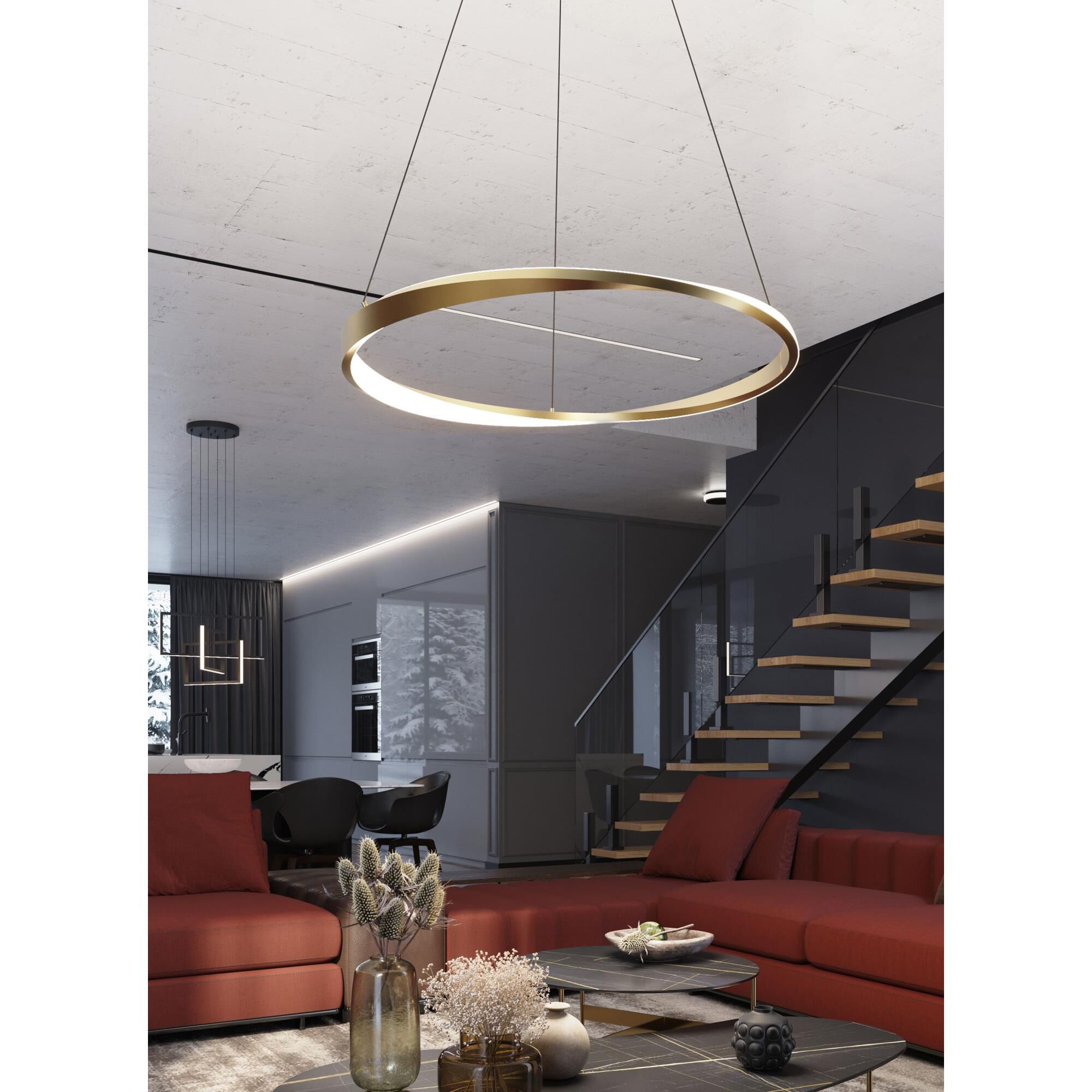 Oberon 40 Inch Large Pendant by AFX Lighting