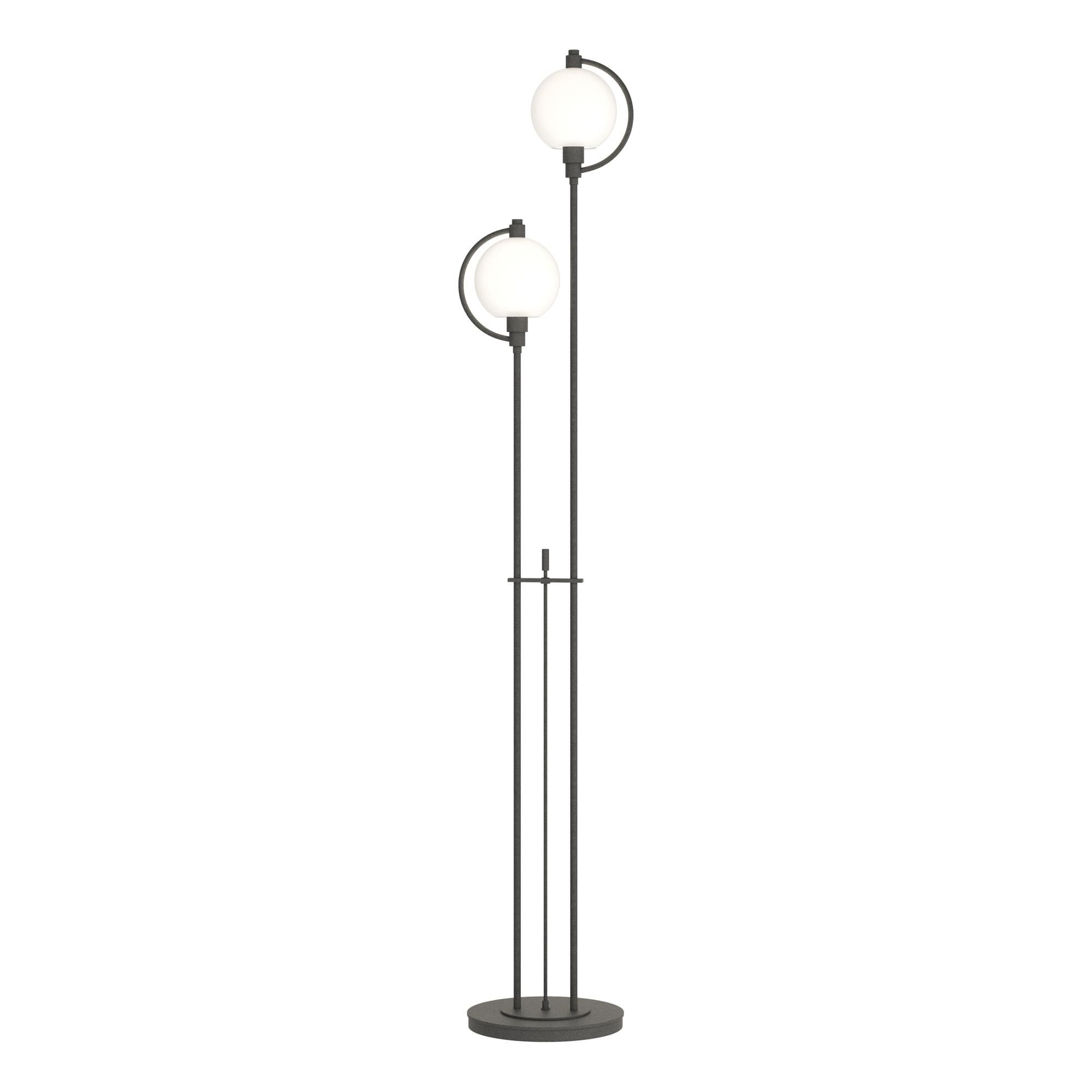 Shown in Natural Iron finish and Opal  glass