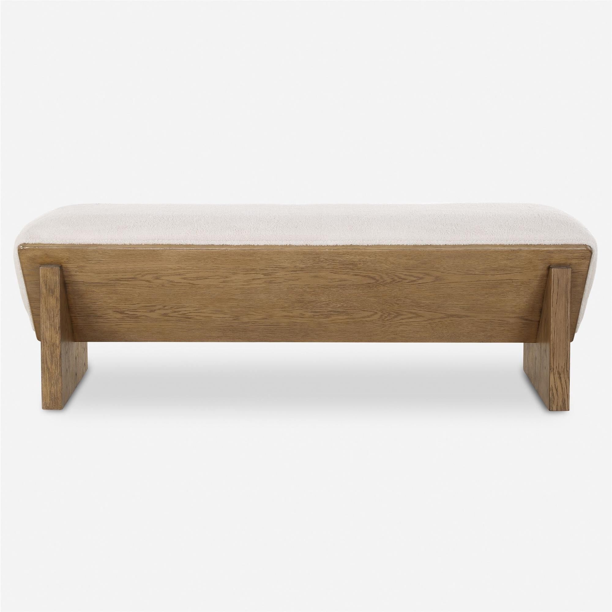 Matthew Williams Wedged 59 Inch Bench by Uttermost