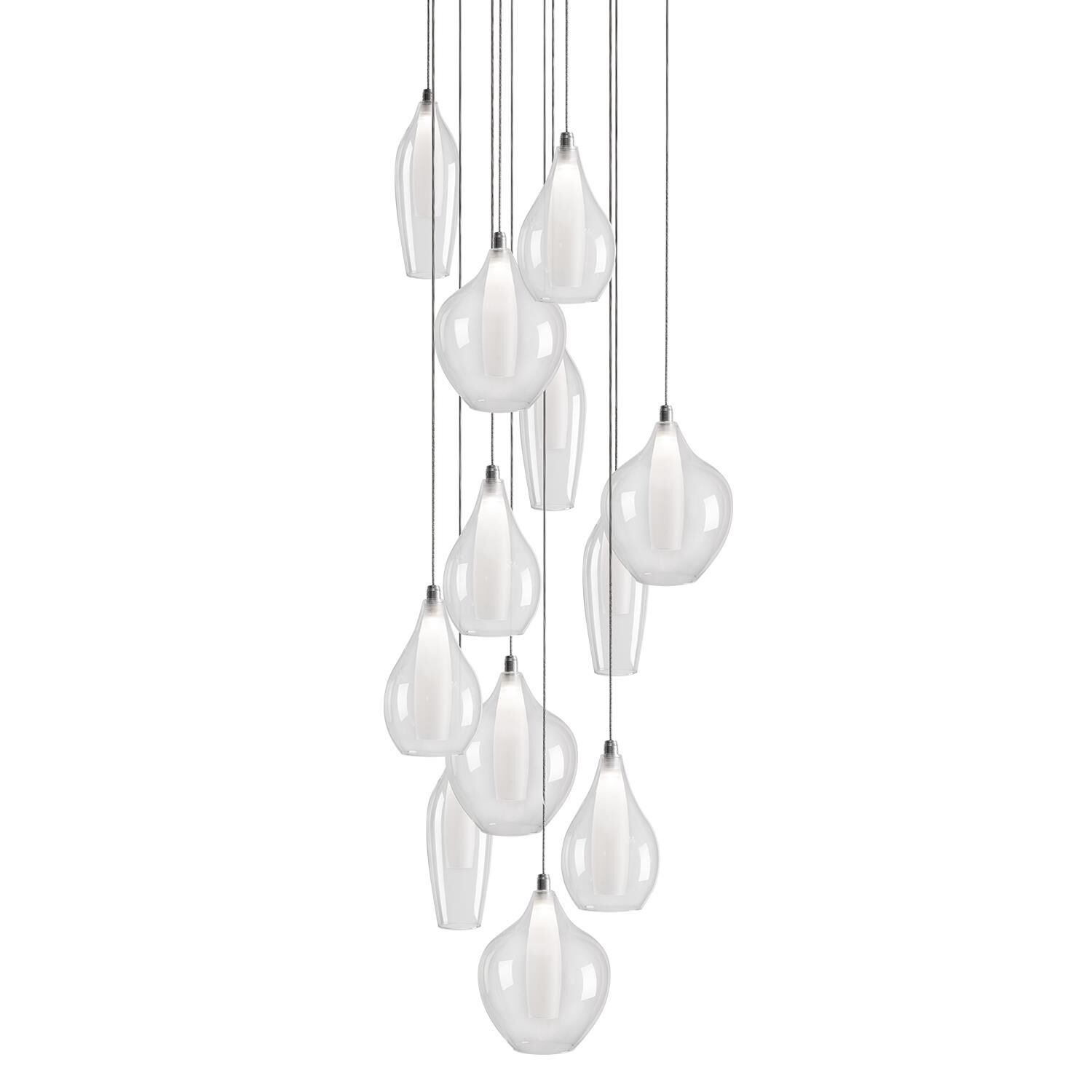 Round LED Multi Light Pendant by Kuzco Lighting