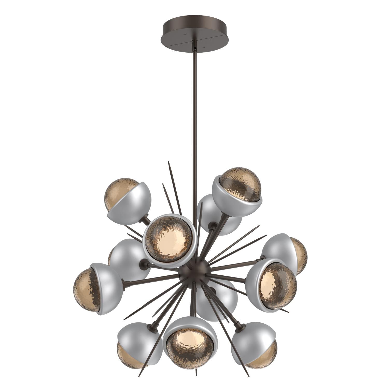 Shown in Flat Bronze finish and Bronze glass and Classic Silver accent