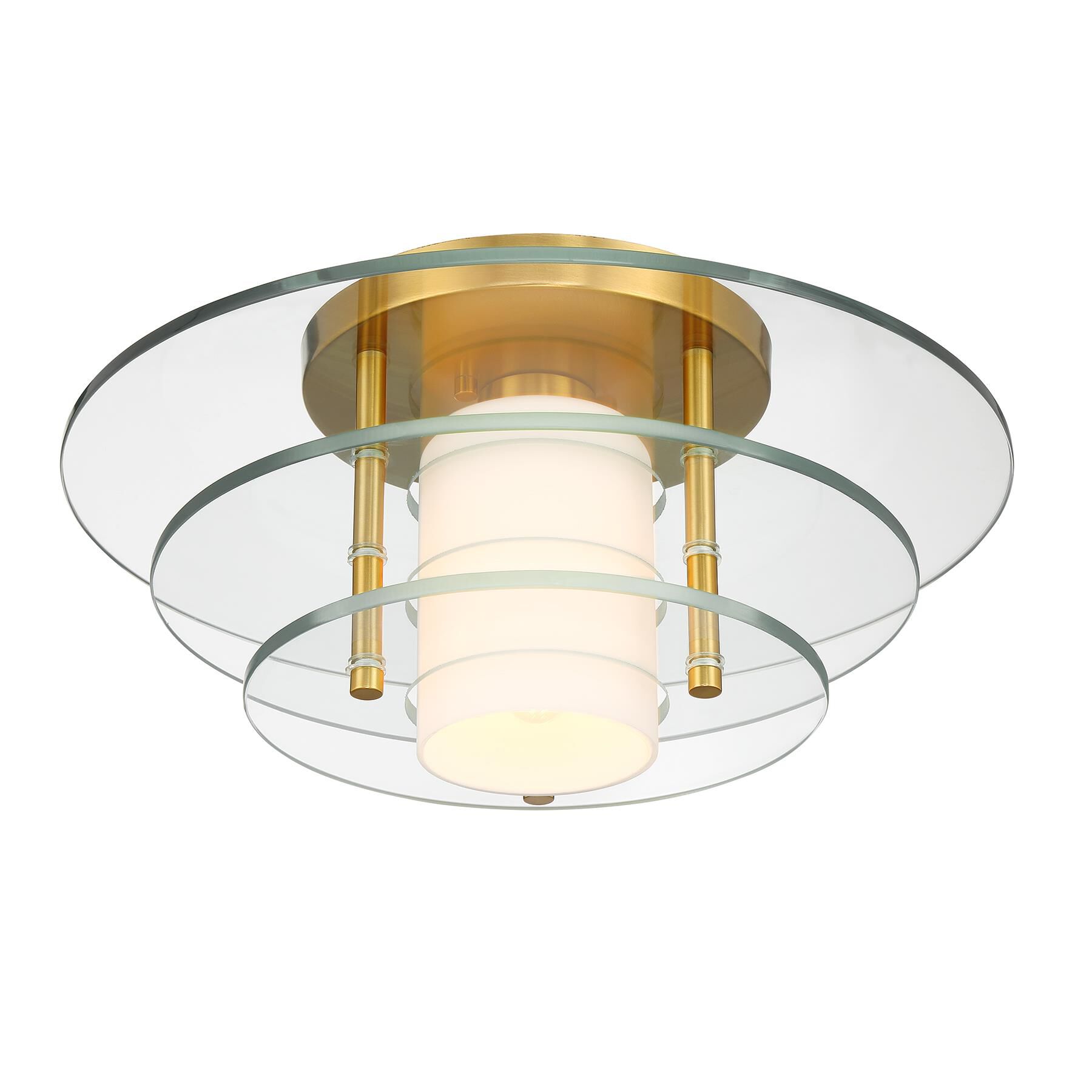 Newell 16 Inch Semi Flush Mount by Savoy House