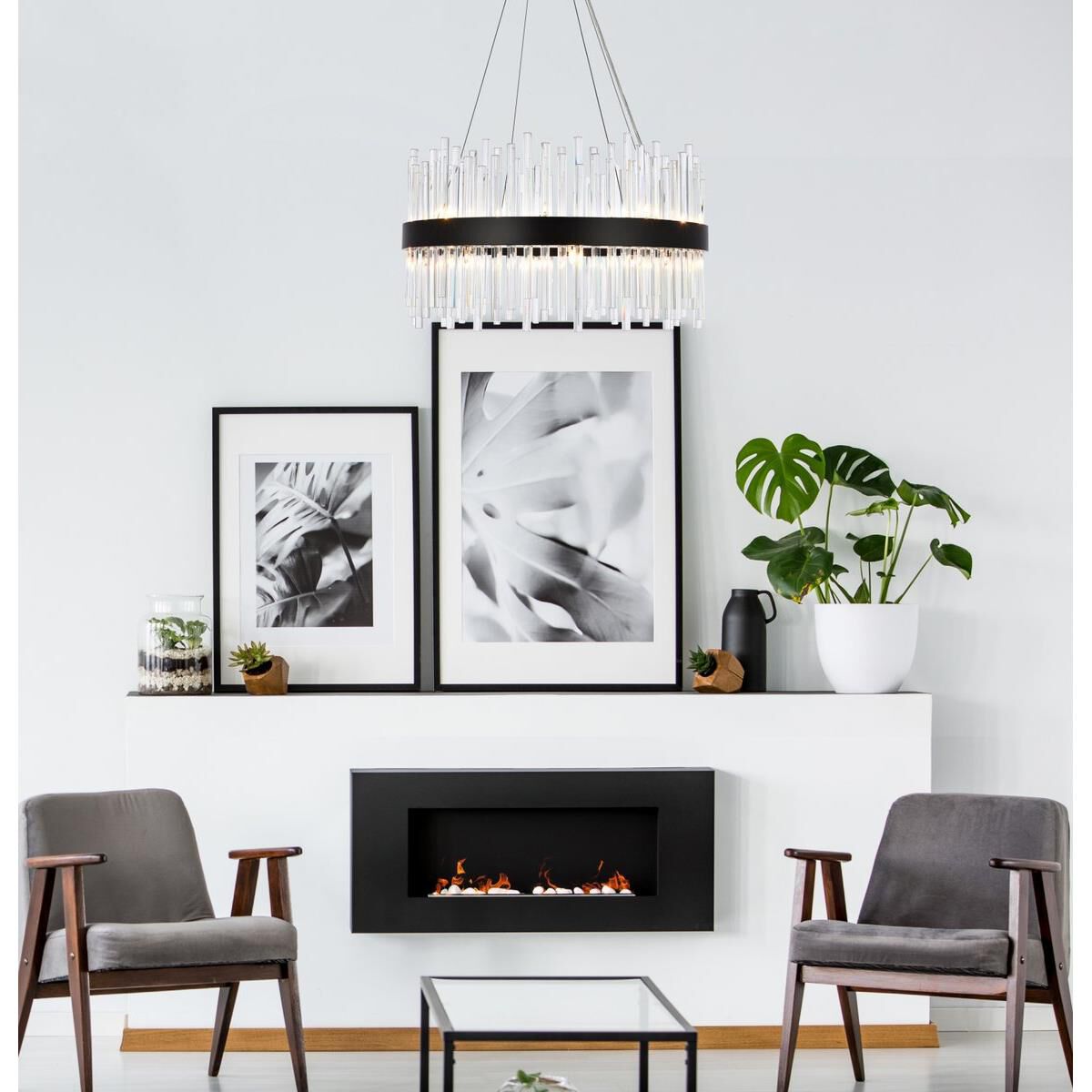 Dallas 25 Inch Large Pendant by Elegant Lighting