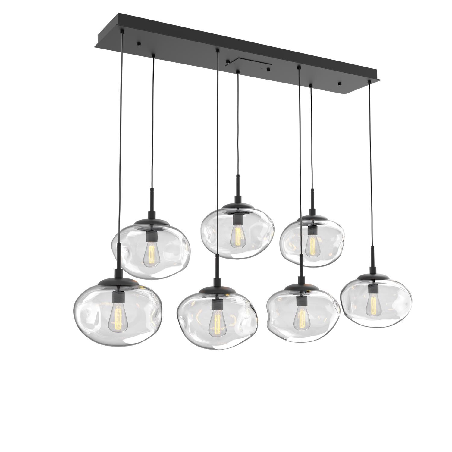 Levi Wilson Nebula 50 Inch 7 Light Linear Suspension Light by Hammerton Studio