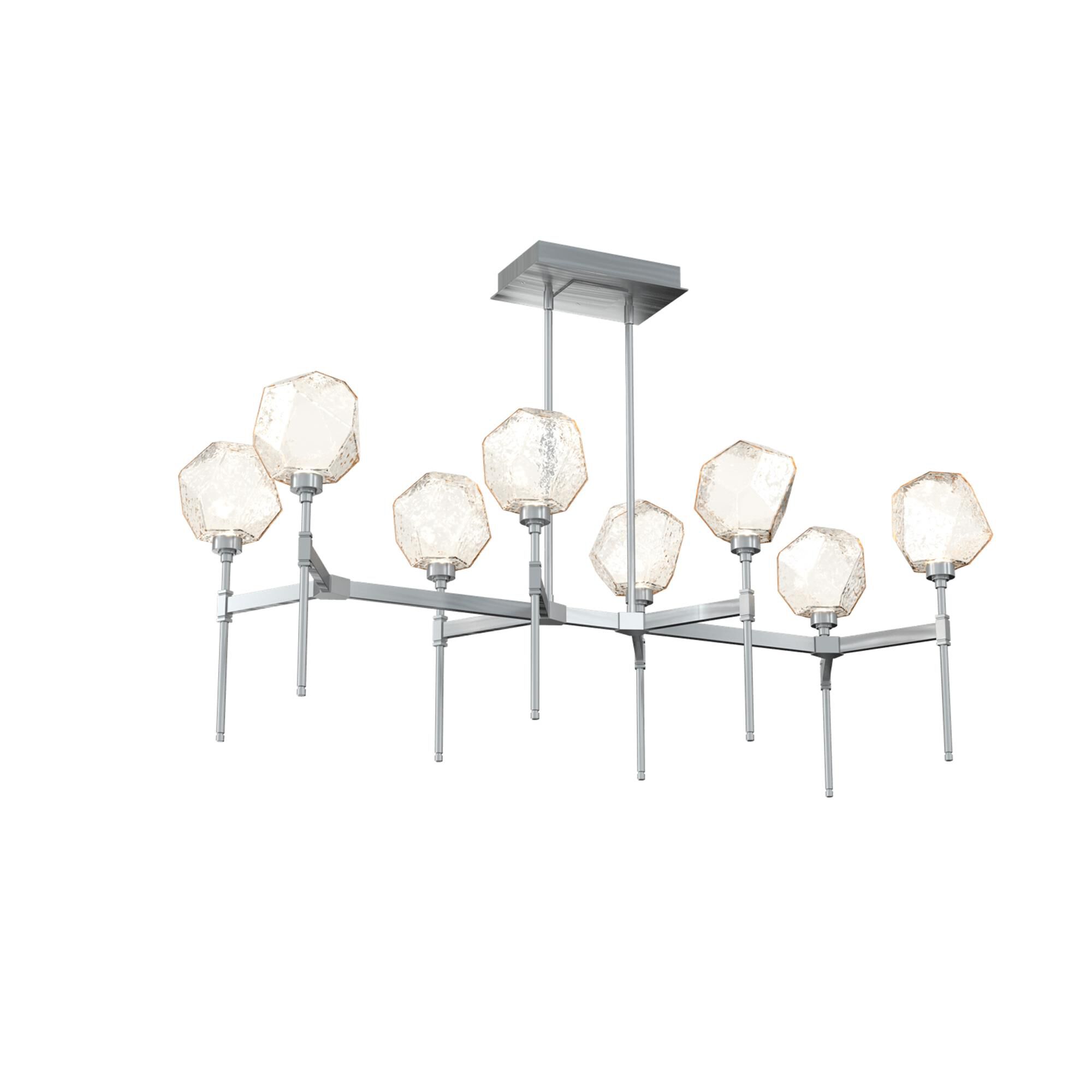 Shown in Classic Silver finish and Amber glass