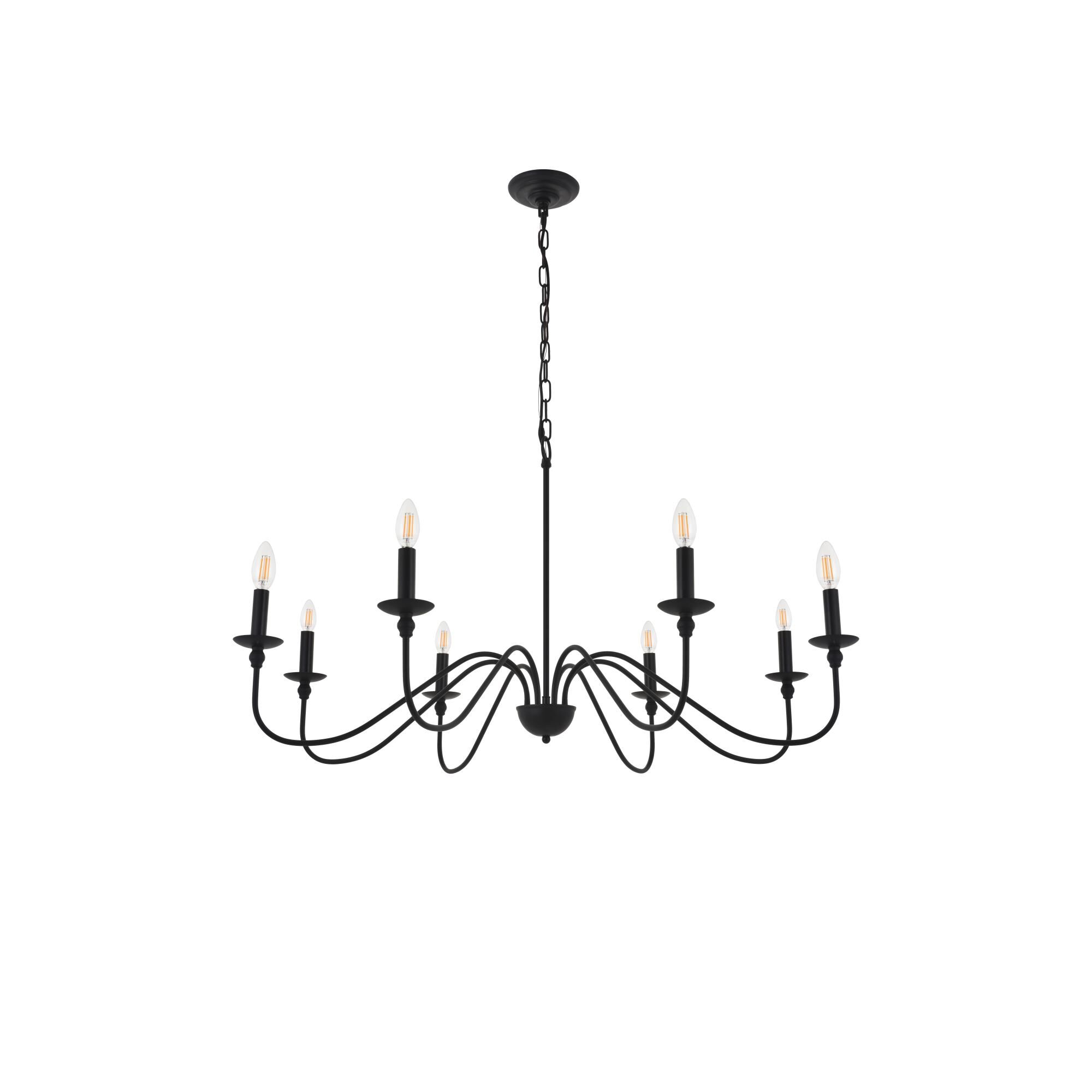 Rohan 42 Inch 8 Light Chandelier by Elegant Lighting