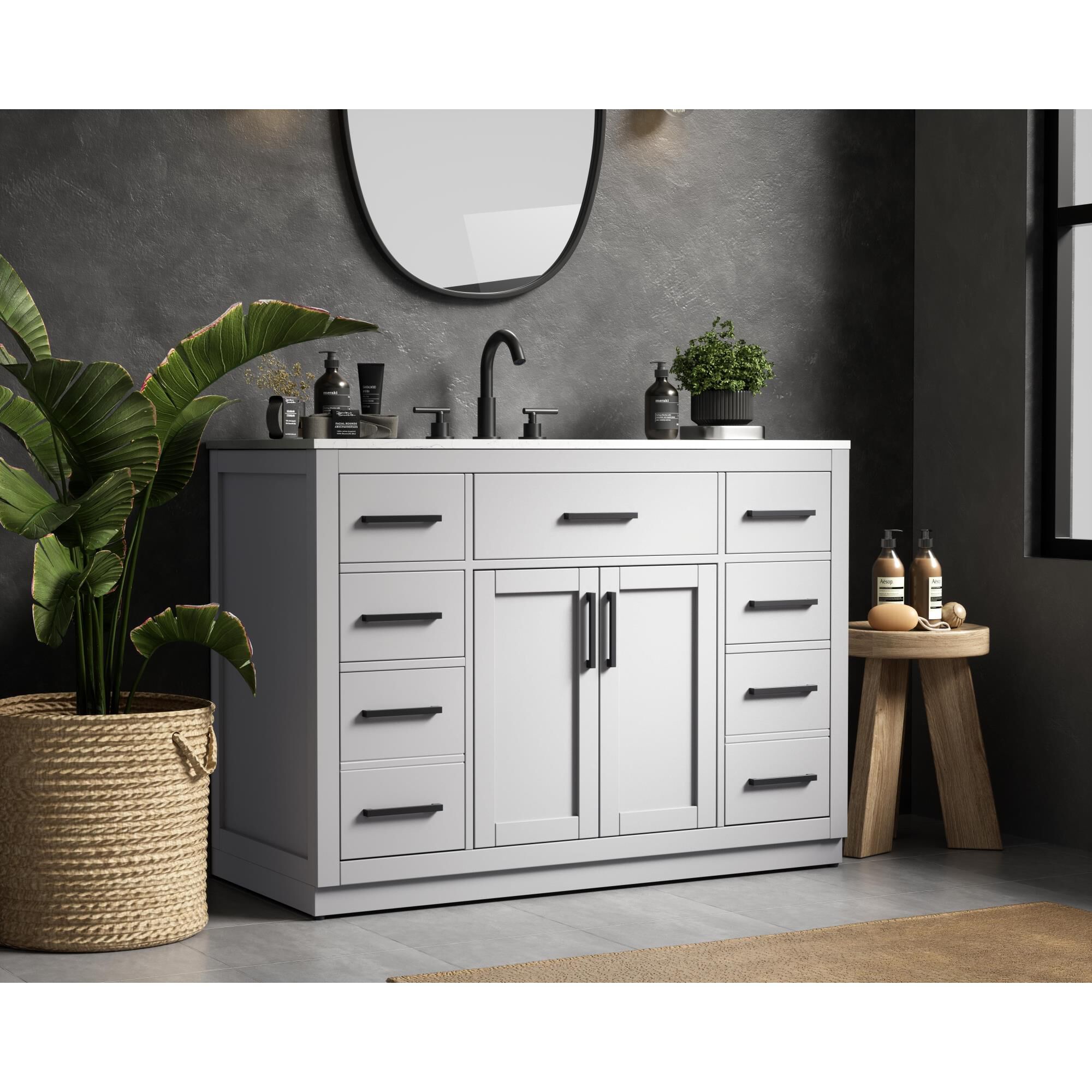 Alden 48 Inch Bath Vanity by Elegant Dcor