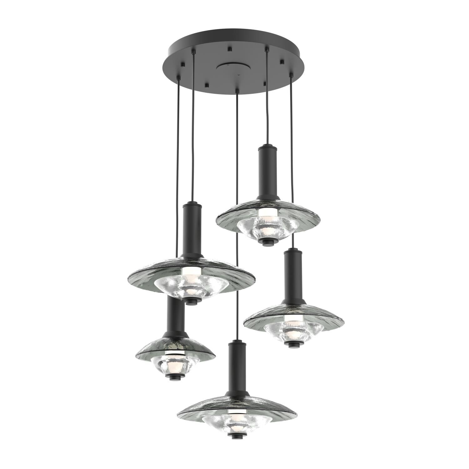 Levi Wilson Cirrus 30 Inch Multi Light Pendant by Hammerton Studio