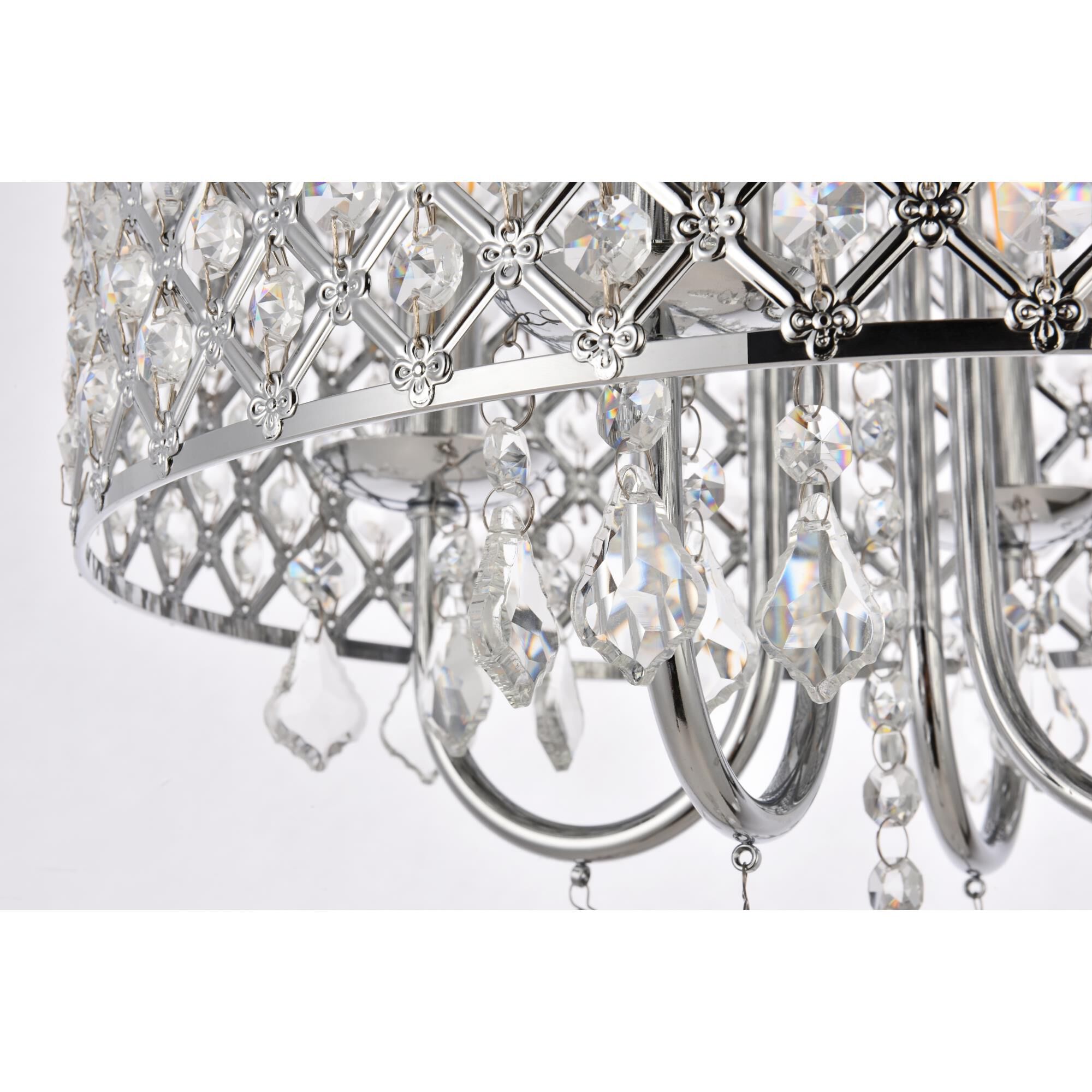 Elise 14 Inch 4 Light Mini Chandelier by Elegant Lighting
