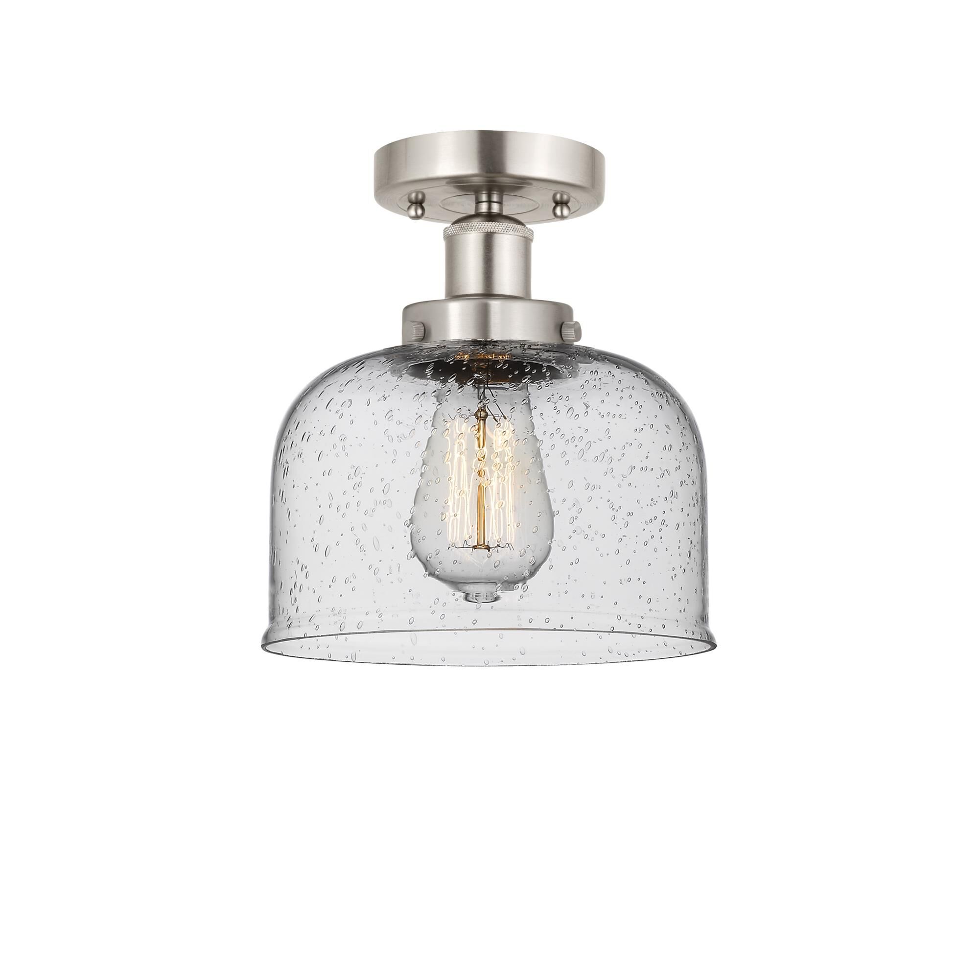 Shown in Brushed Satin Nickel, Mercury finish and Mercury glass and Mercury Glass shade