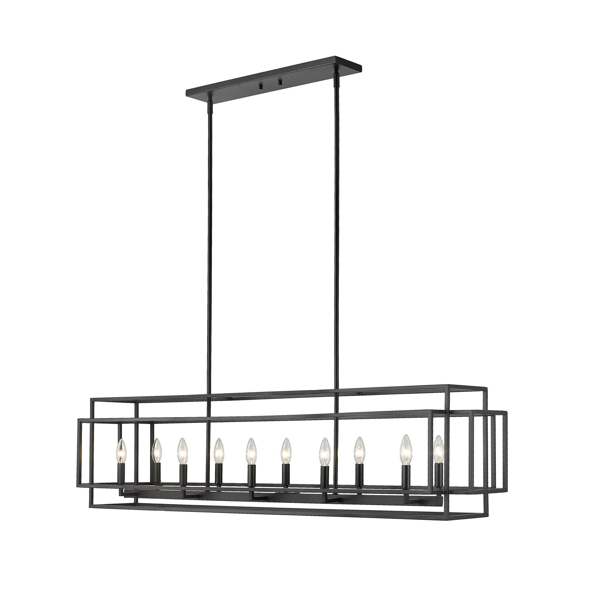 Titania 54 Inch 10 Light Linear Suspension Light by Z-Lite