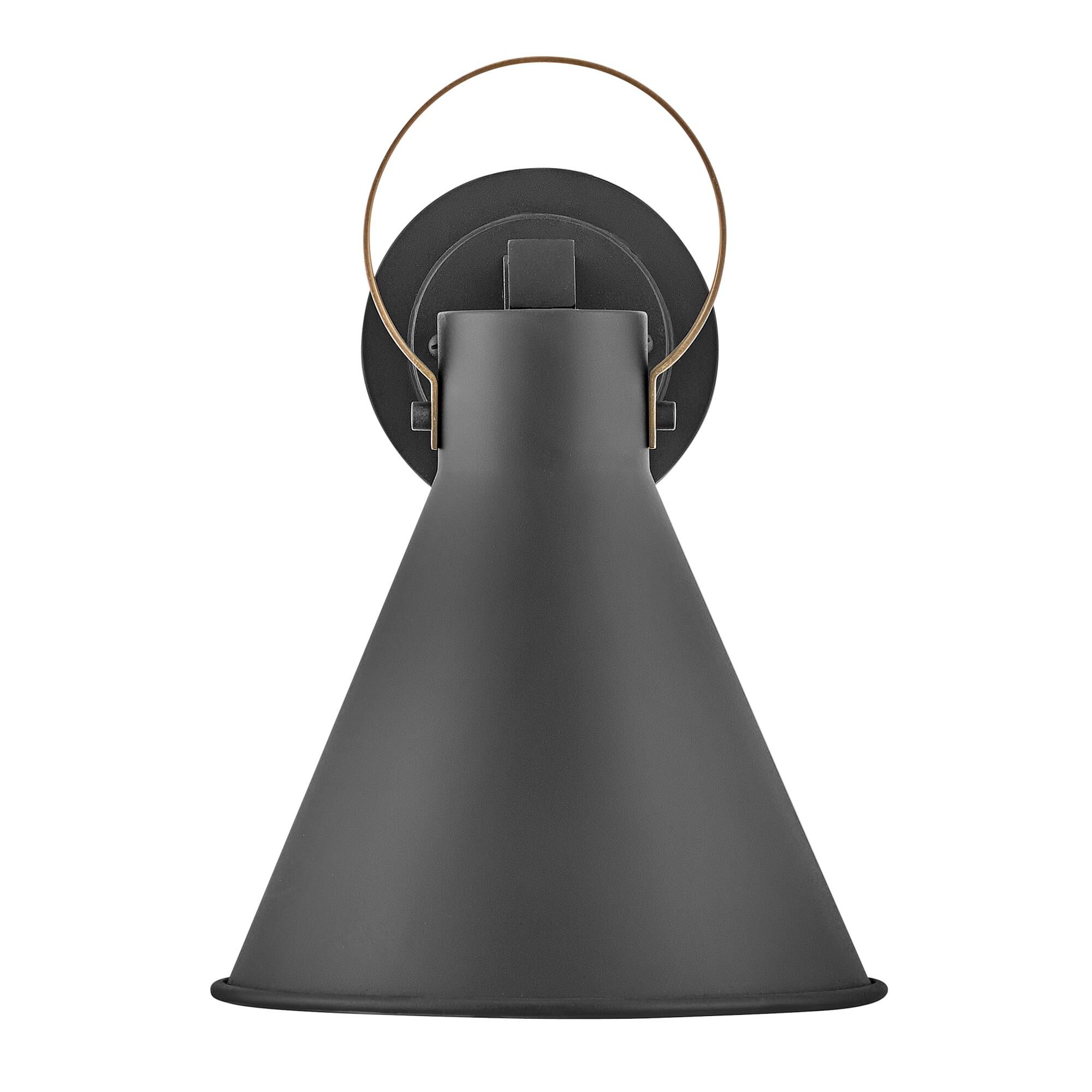 Shown in Museum Black finish and Brass accent