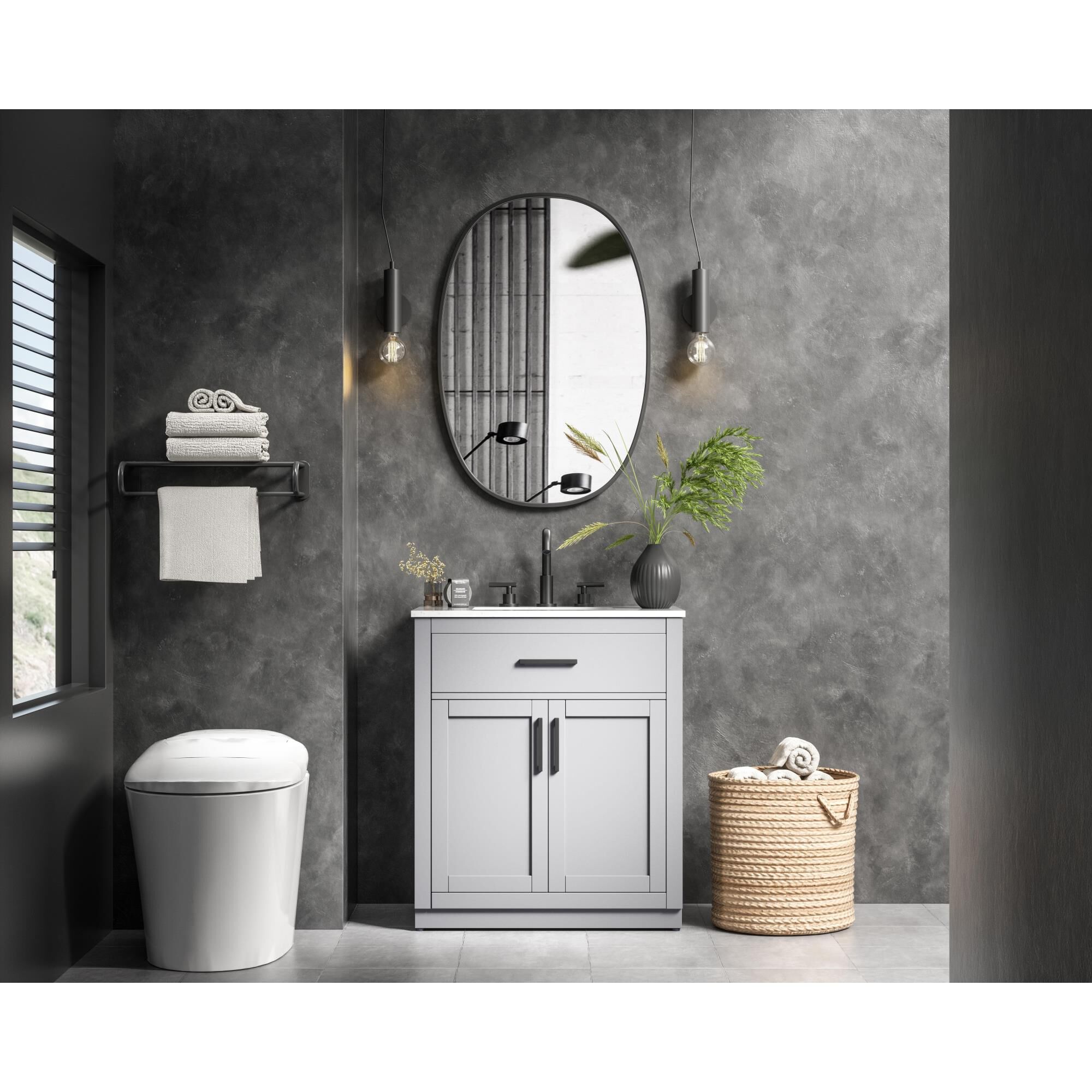 Alden 30 Inch Bath Vanity by Elegant Dcor