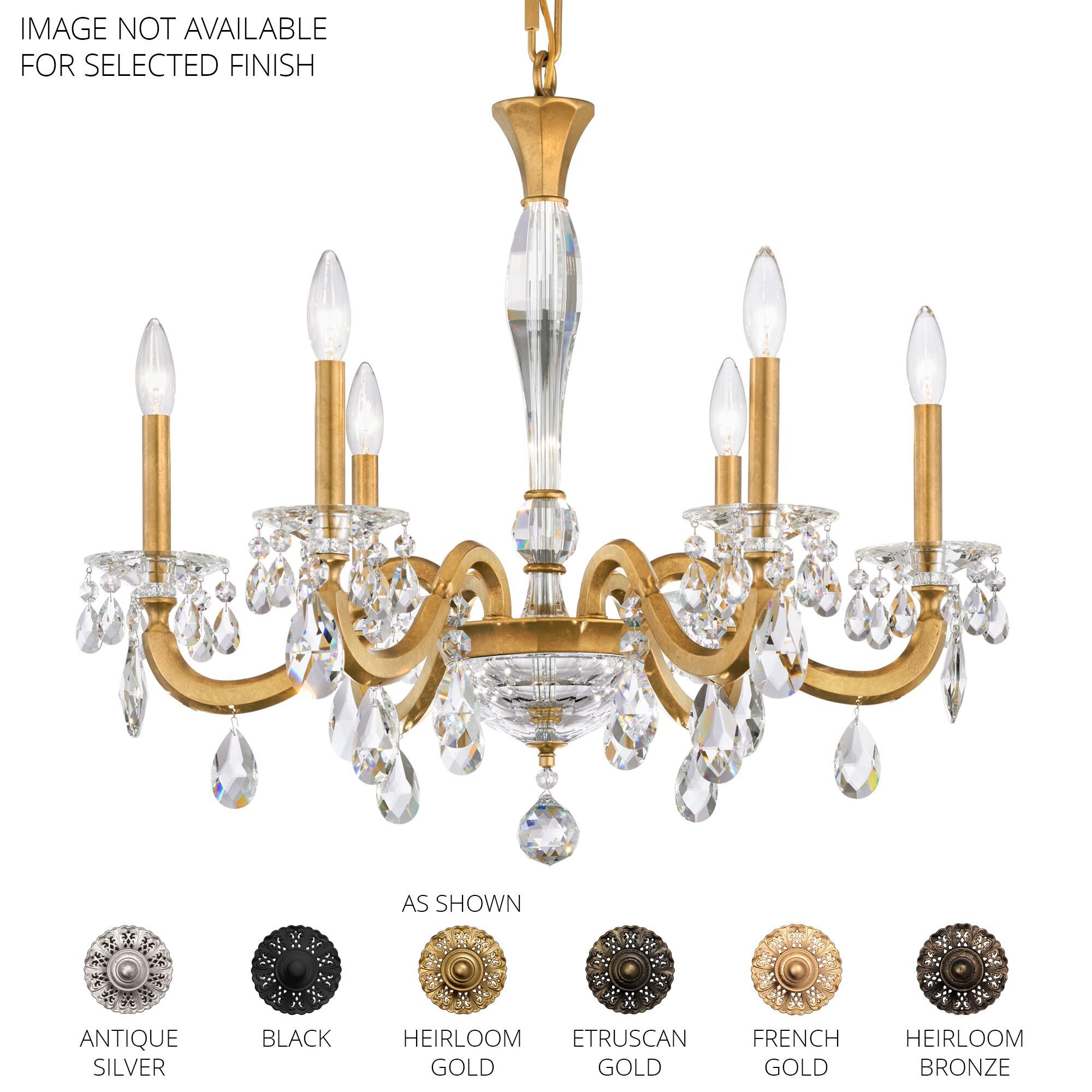 San Marco 28 Inch 6 Light Chandelier by Schonbek