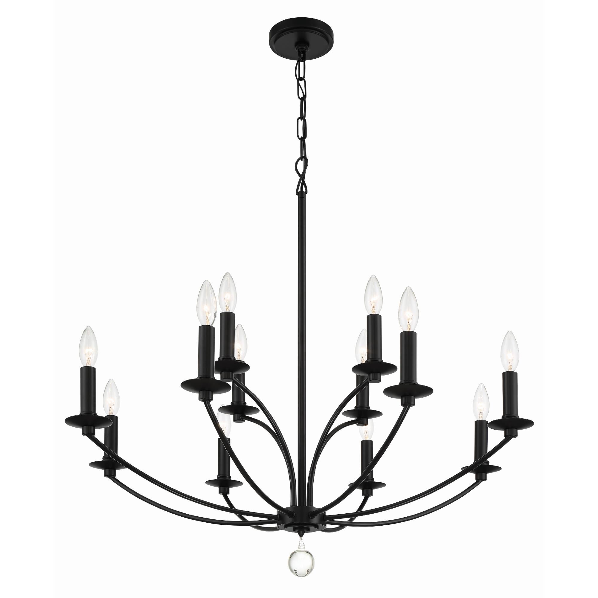 Mila 32 Inch 12 Light Chandelier by Crystorama