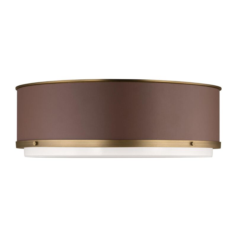 Ralph Lauren Marlowe 18 Inch 3 Light Flush Mount by Visual Comfort Studio
