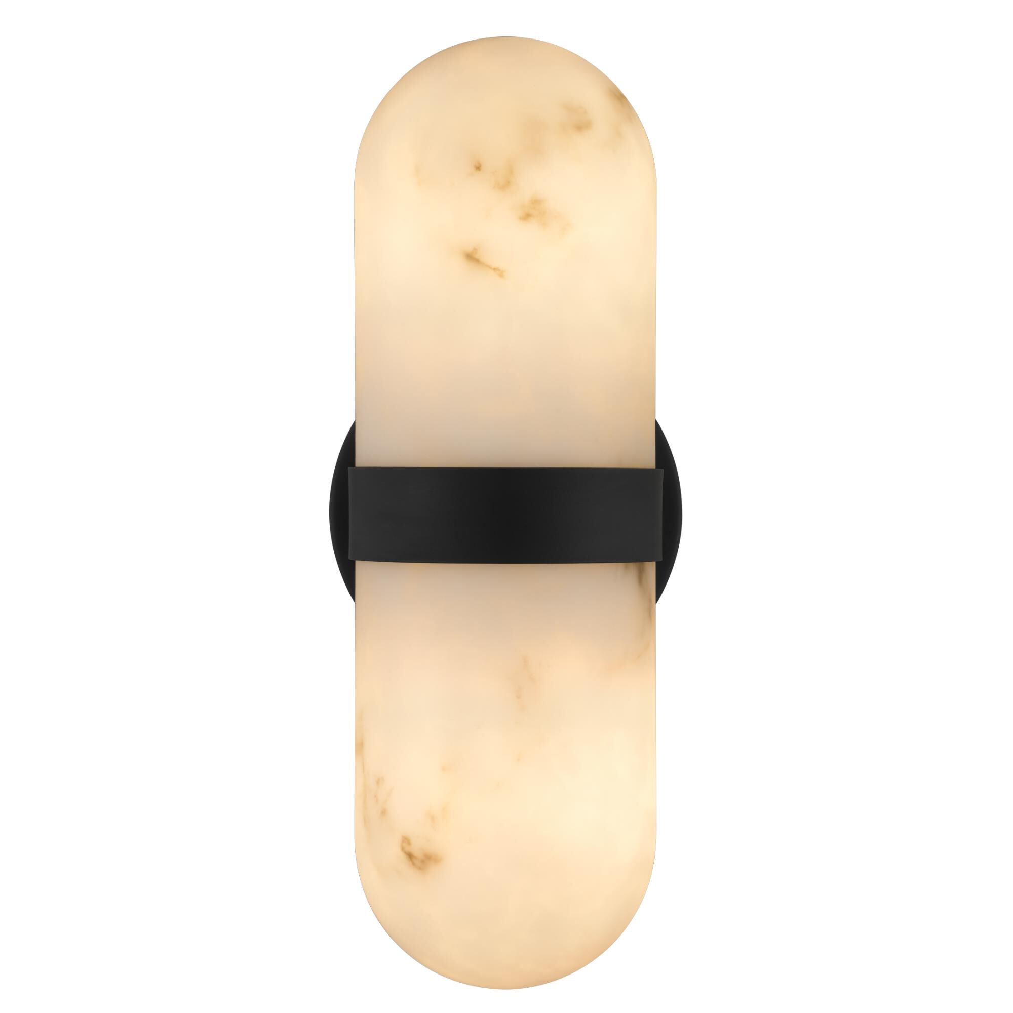 Shown in Matte Black finish and Alabaster Resin shade