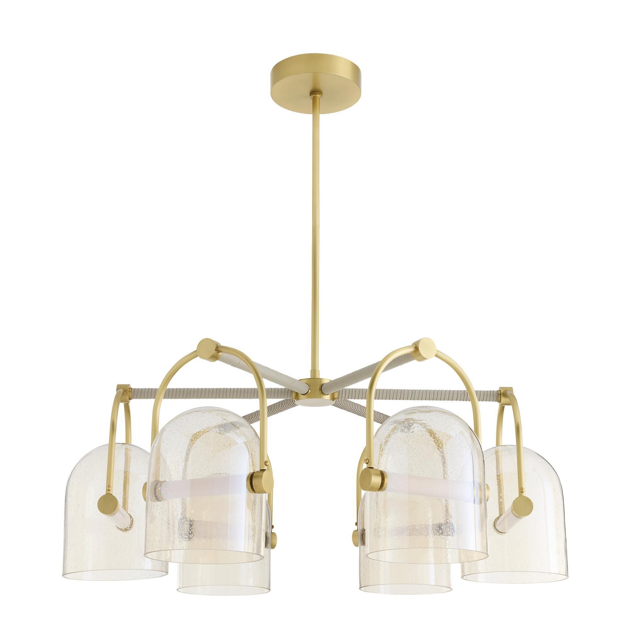 Shown in Bone finish and Smoke glass