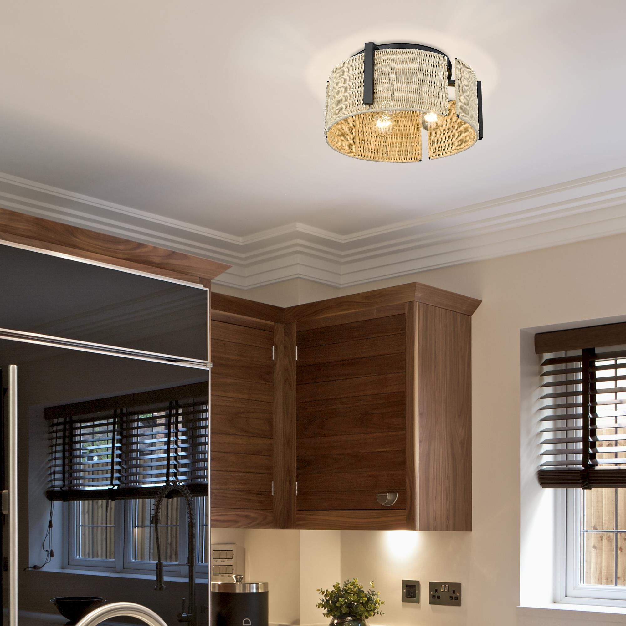 Grove 14 Inch Flush Mount by Golden Lighting