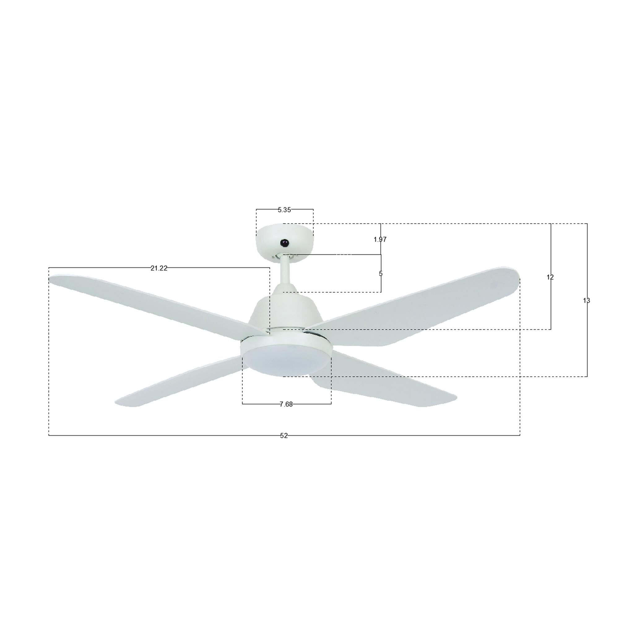 Shown in White finish