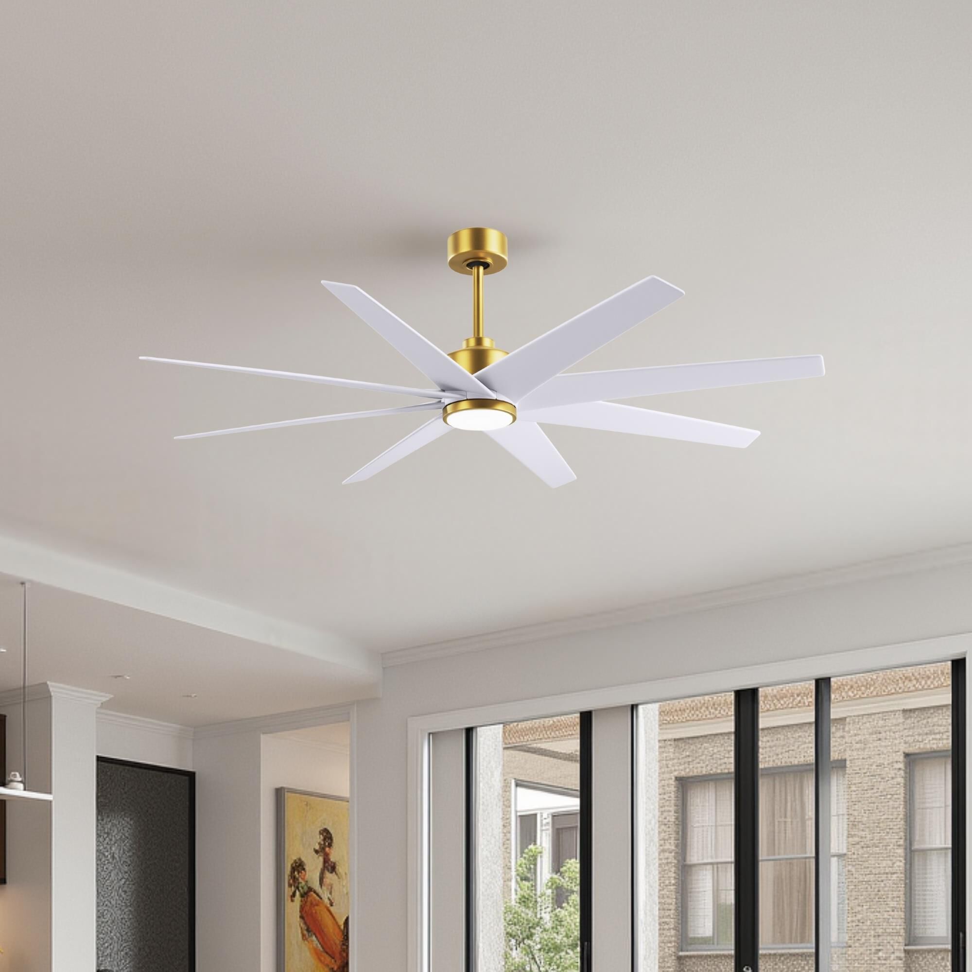 Ariella Outdoor Rated 64 Inch Ceiling Fan with Light Kit by Matthews Fan Company