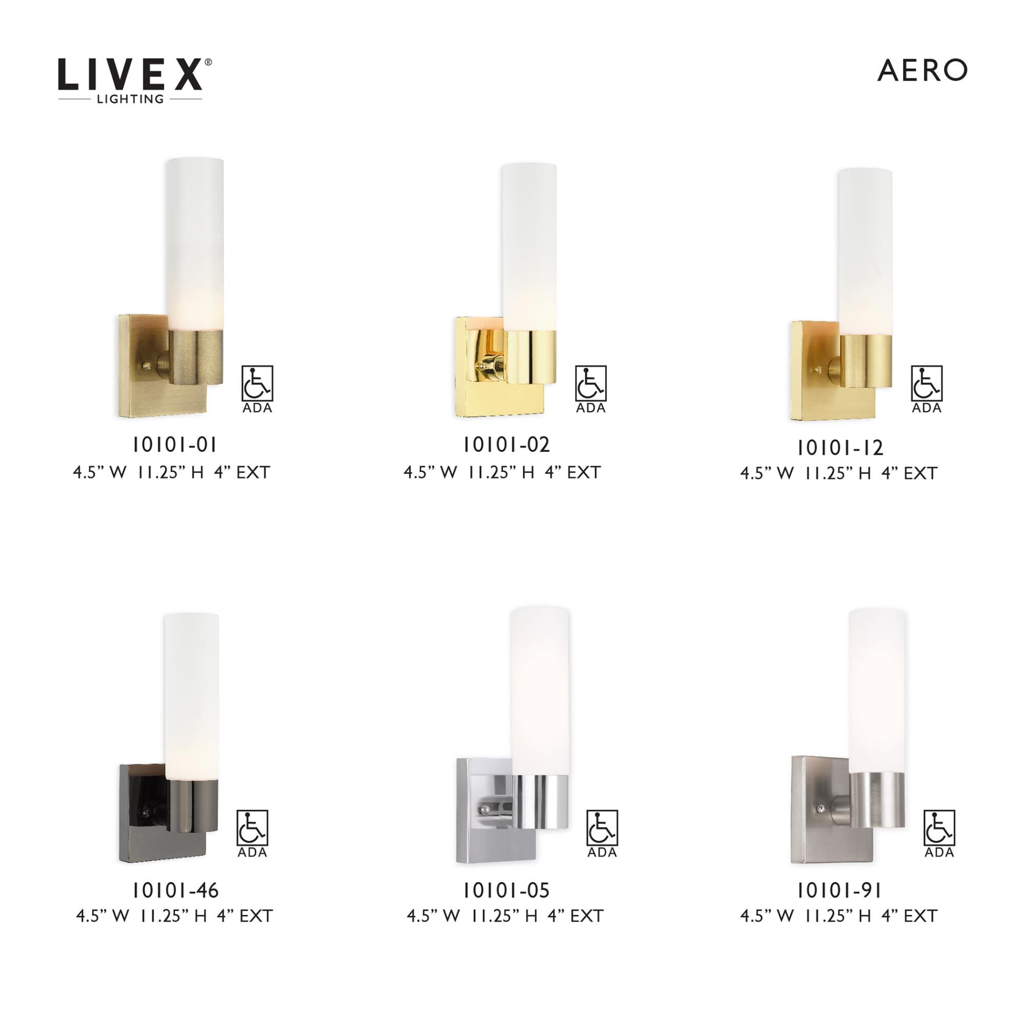 Livex Lighting Aero 11 Inch Wall Sconce