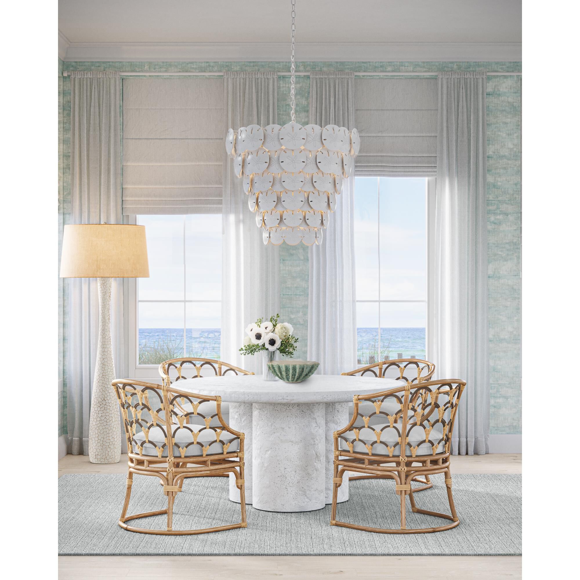 Shown in White, Sugar White finish