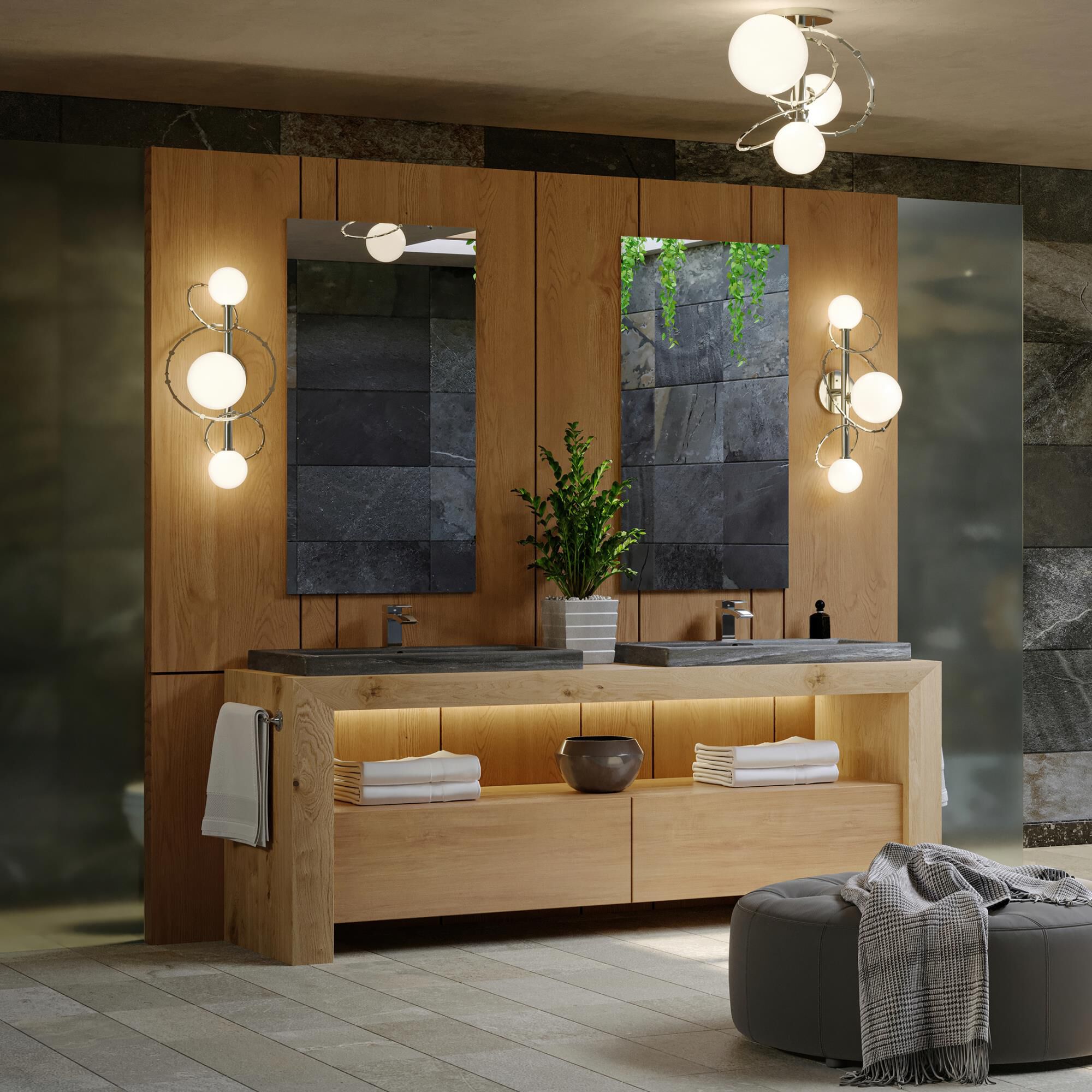 Olympus 21 Inch 3 Light Bath Vanity Light by Hubbardton Forge