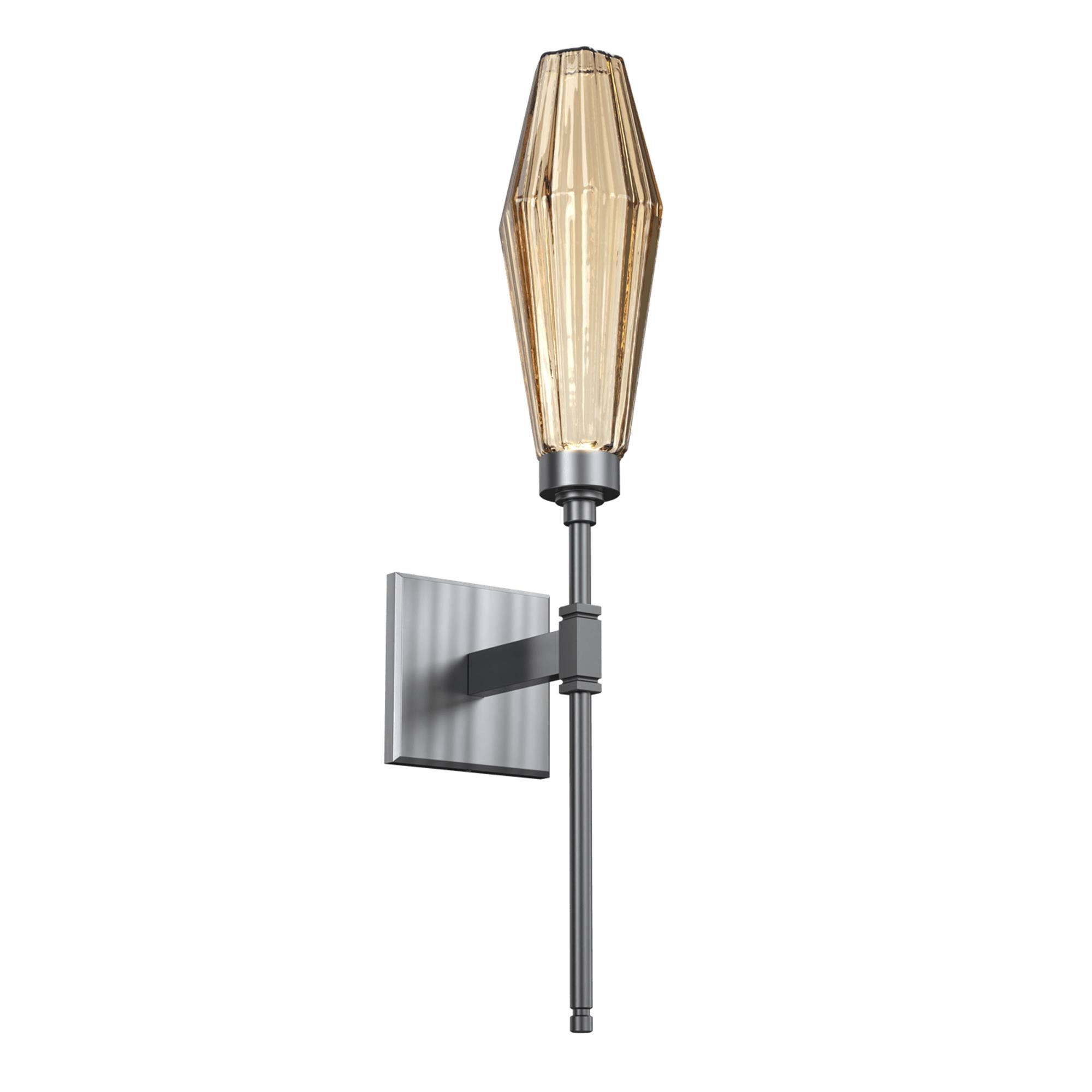 Shown in Gunmetal finish and Optic Rib Bronze glass