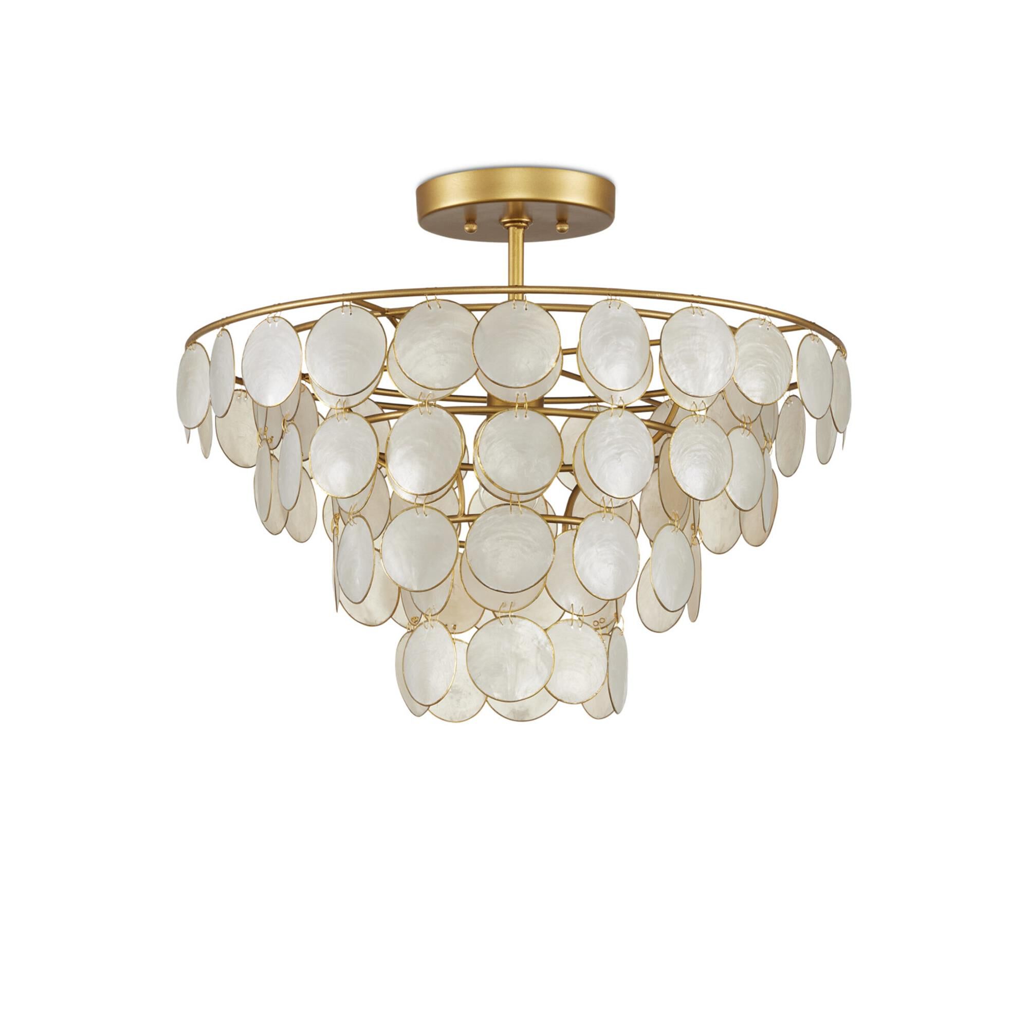 Bon Vivant 20 Inch 1 Light Semi Flush Mount,