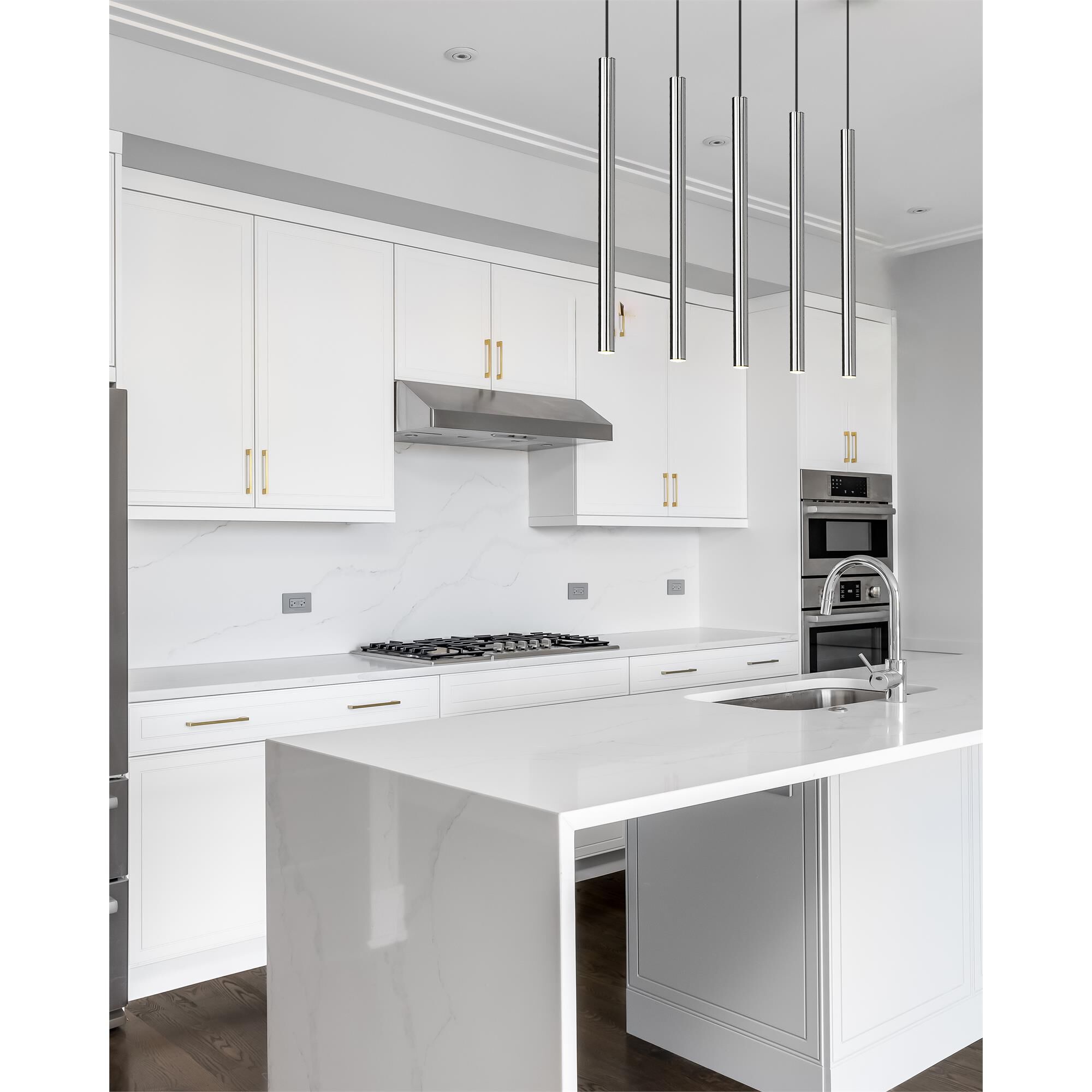 Shown in Brushed Nickel finish and Brushed Nickel glass and Brushed Nickel shade