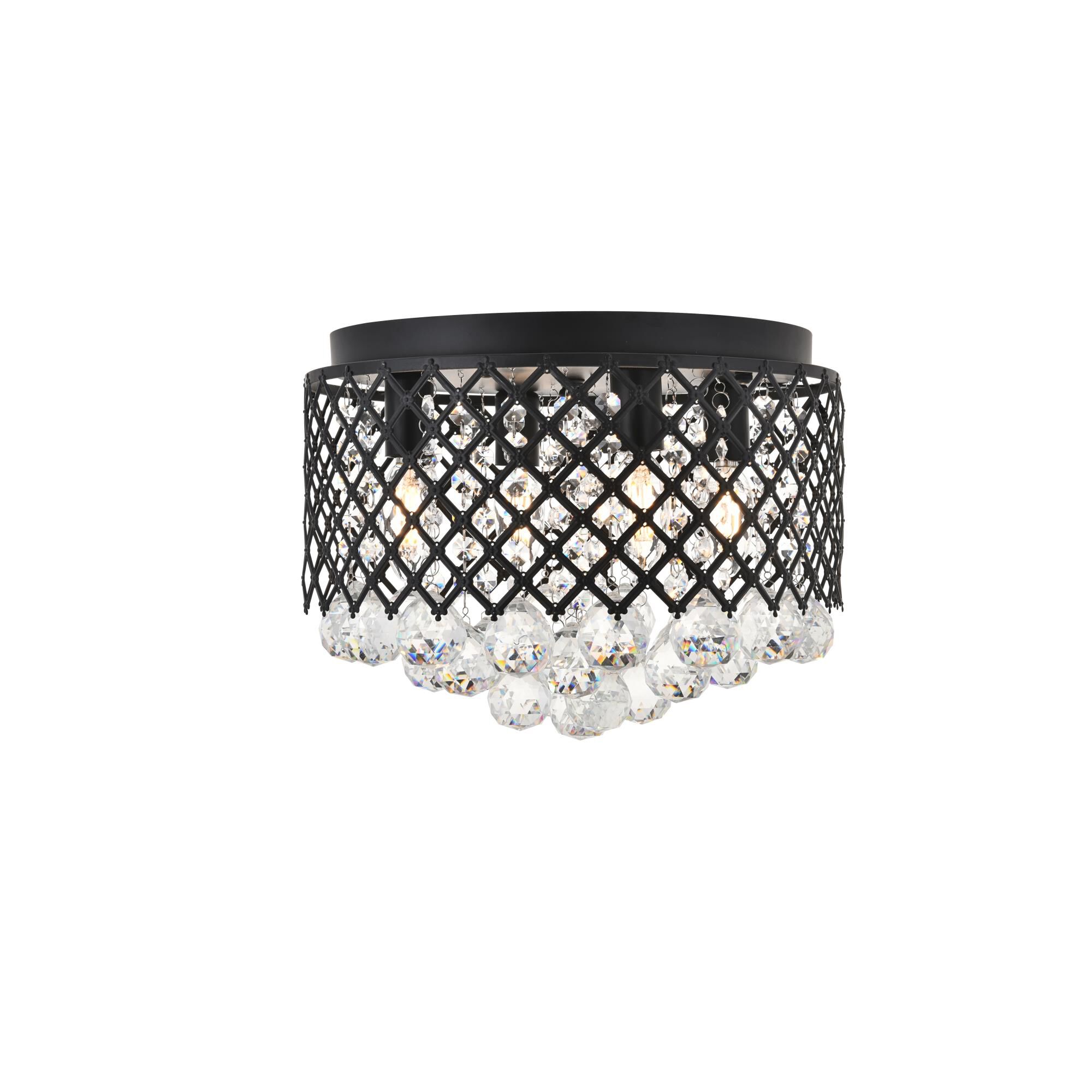 Tully 13 Inch 4 Light Flush Mount by Elegant Lighting