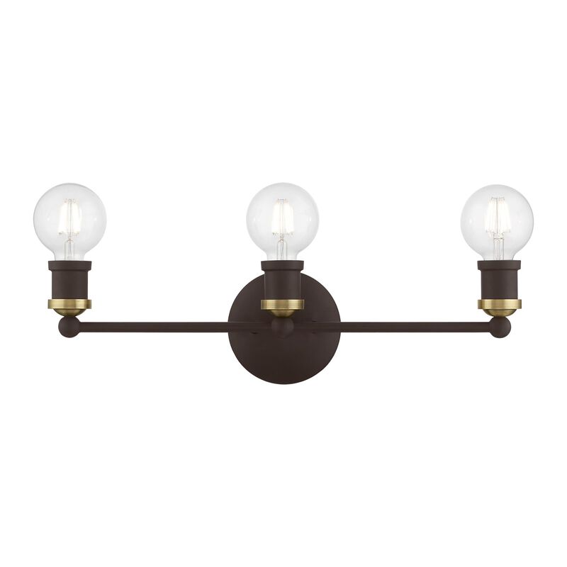 Lansdale 20 Inch 3 Light Bath Vanity Light by Livex Lighting