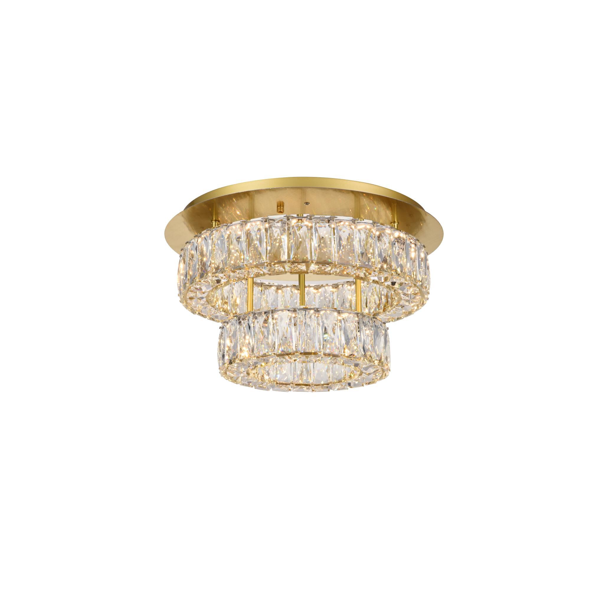 Shown in Gold finish and Clear Royal Cut crystal