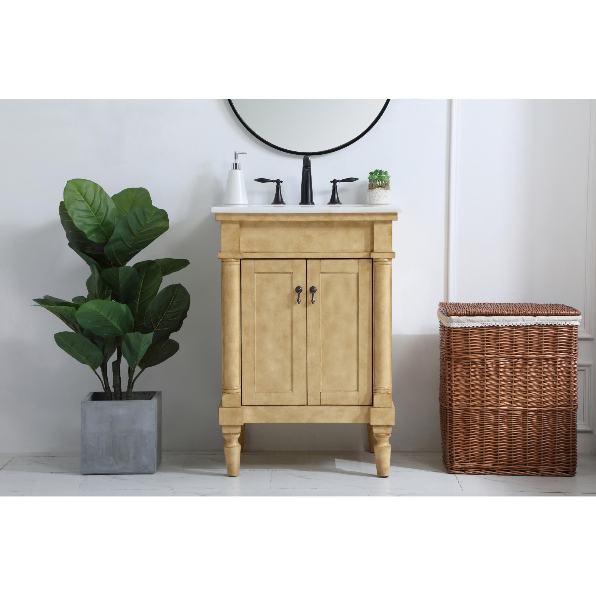 Shown in Antique Beige finish