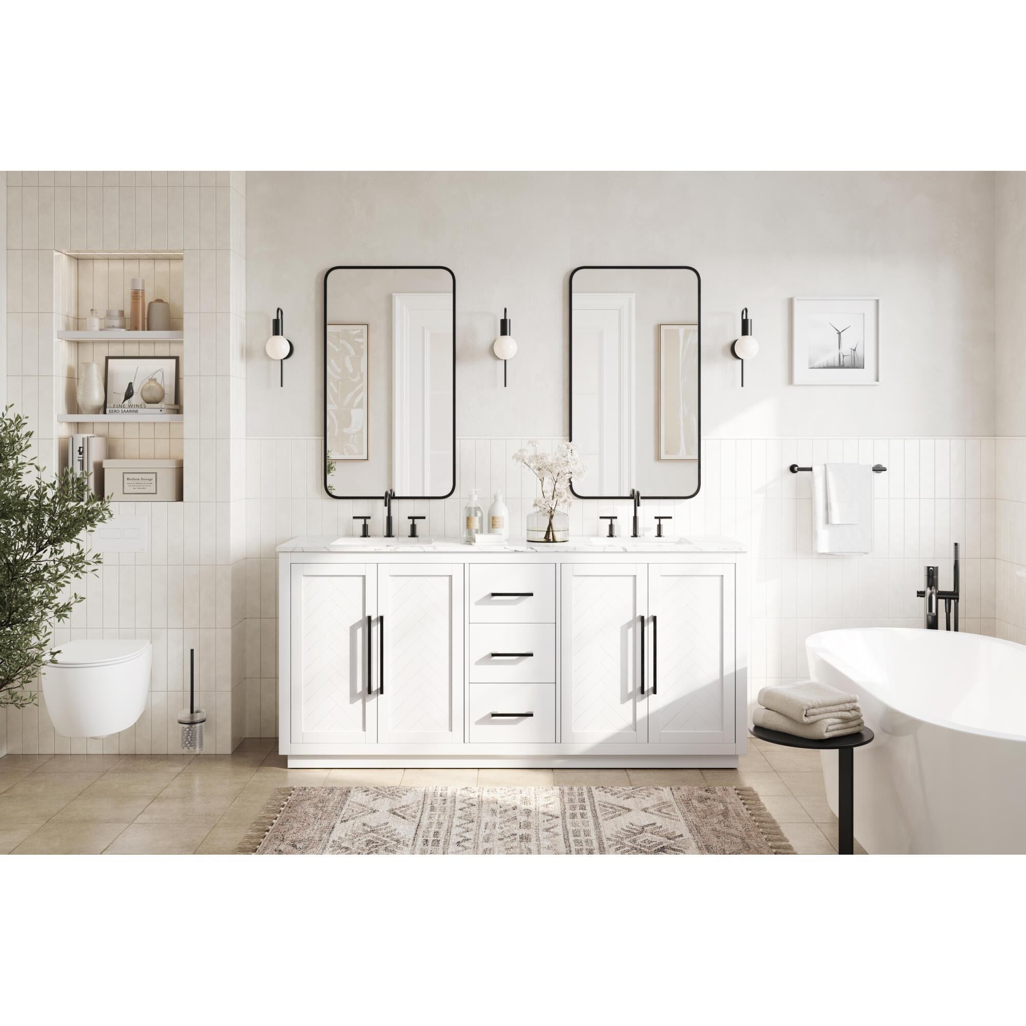 Chase 72 Inch Bath Vanity by Elegant Dcor