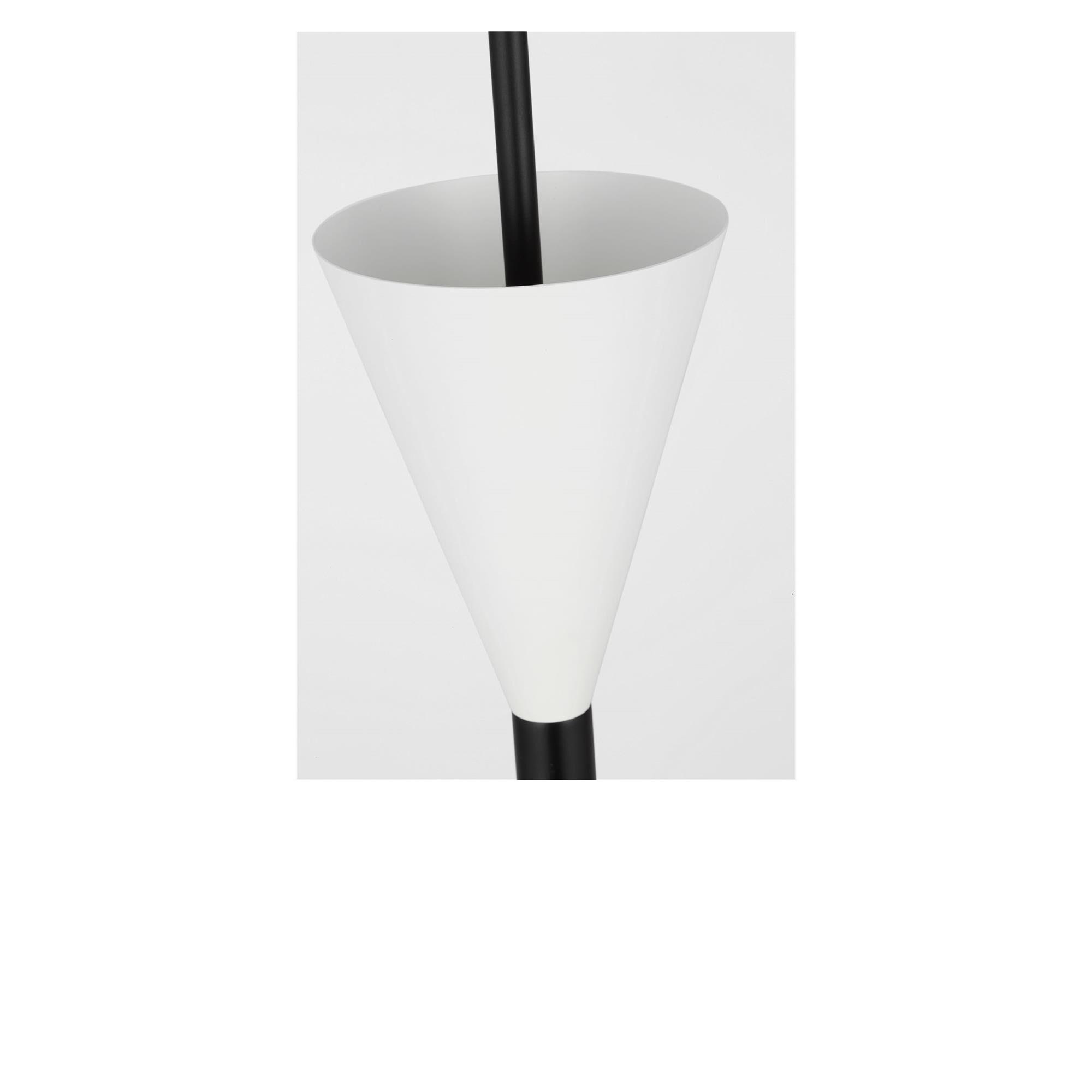 Shown in Midnight Black finish and Metal shade
