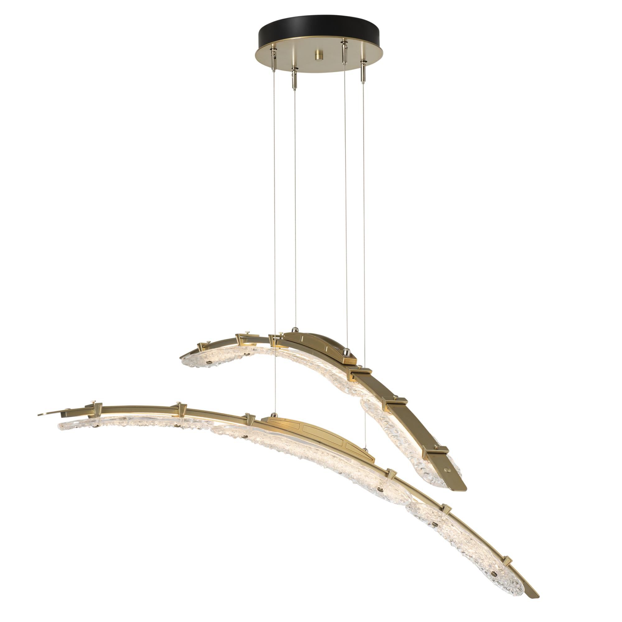Shown in Modern Brass finish and Clear glass and Clear Glass shade