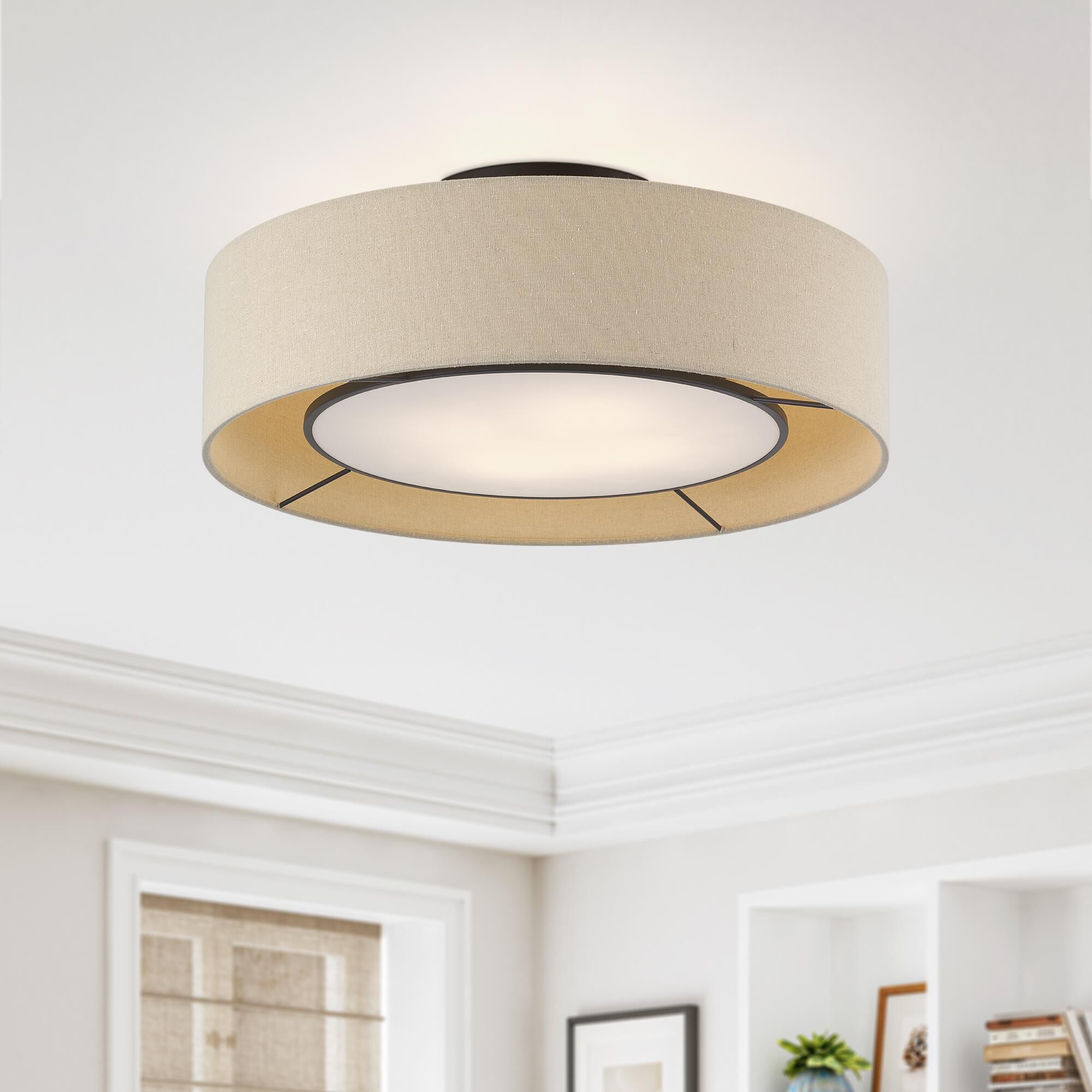 Ellsworth 21 Inch Semi Flush Mount by Livex Lighting