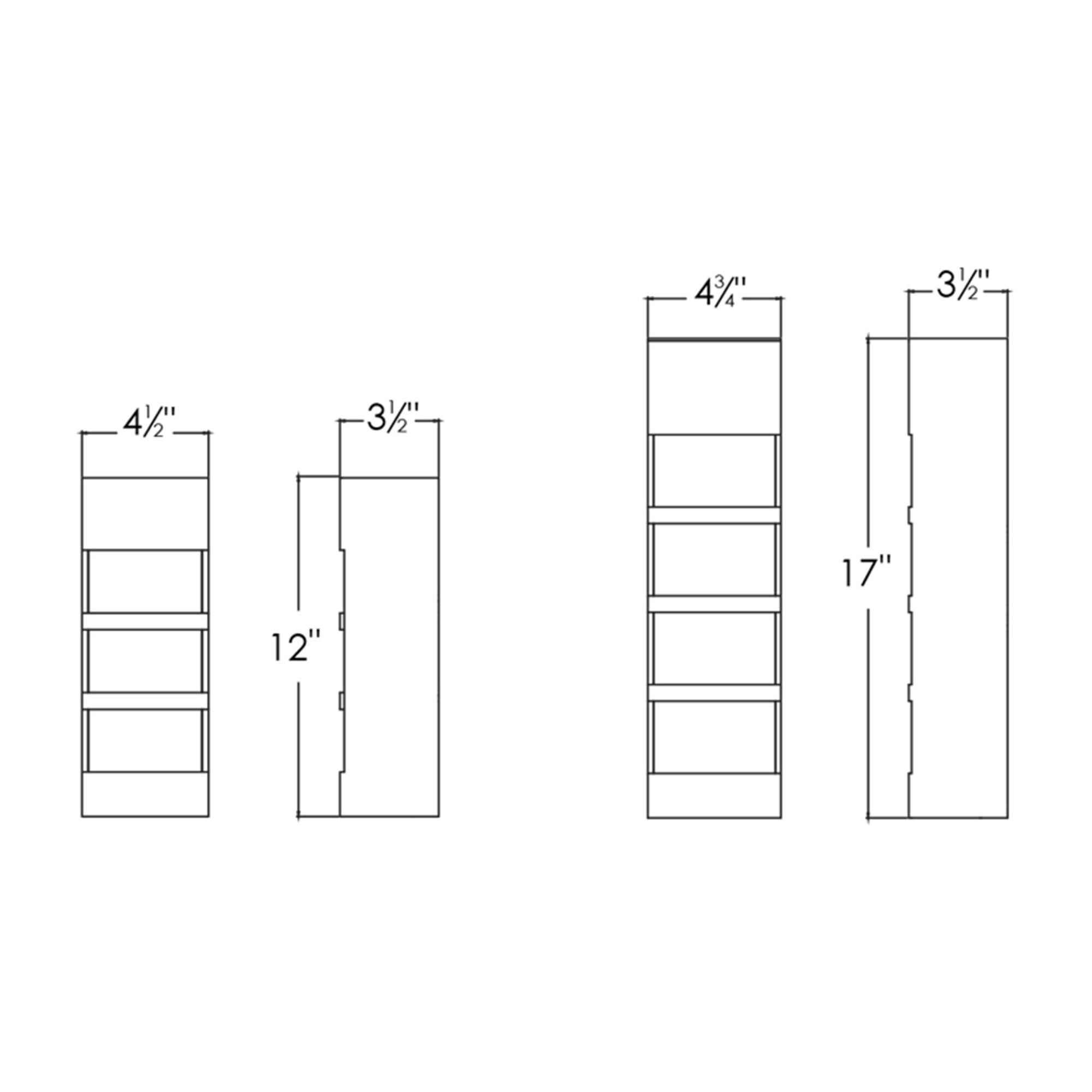 Shown in Textured Grey finish and White Acrylic glass and No Accent accent