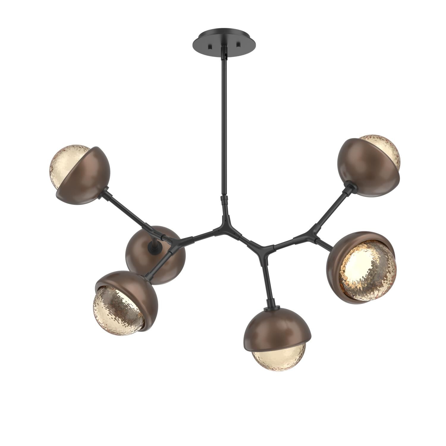 Levi Wilson Cabochon 31 Inch Linear Suspension Light by Hammerton Studio