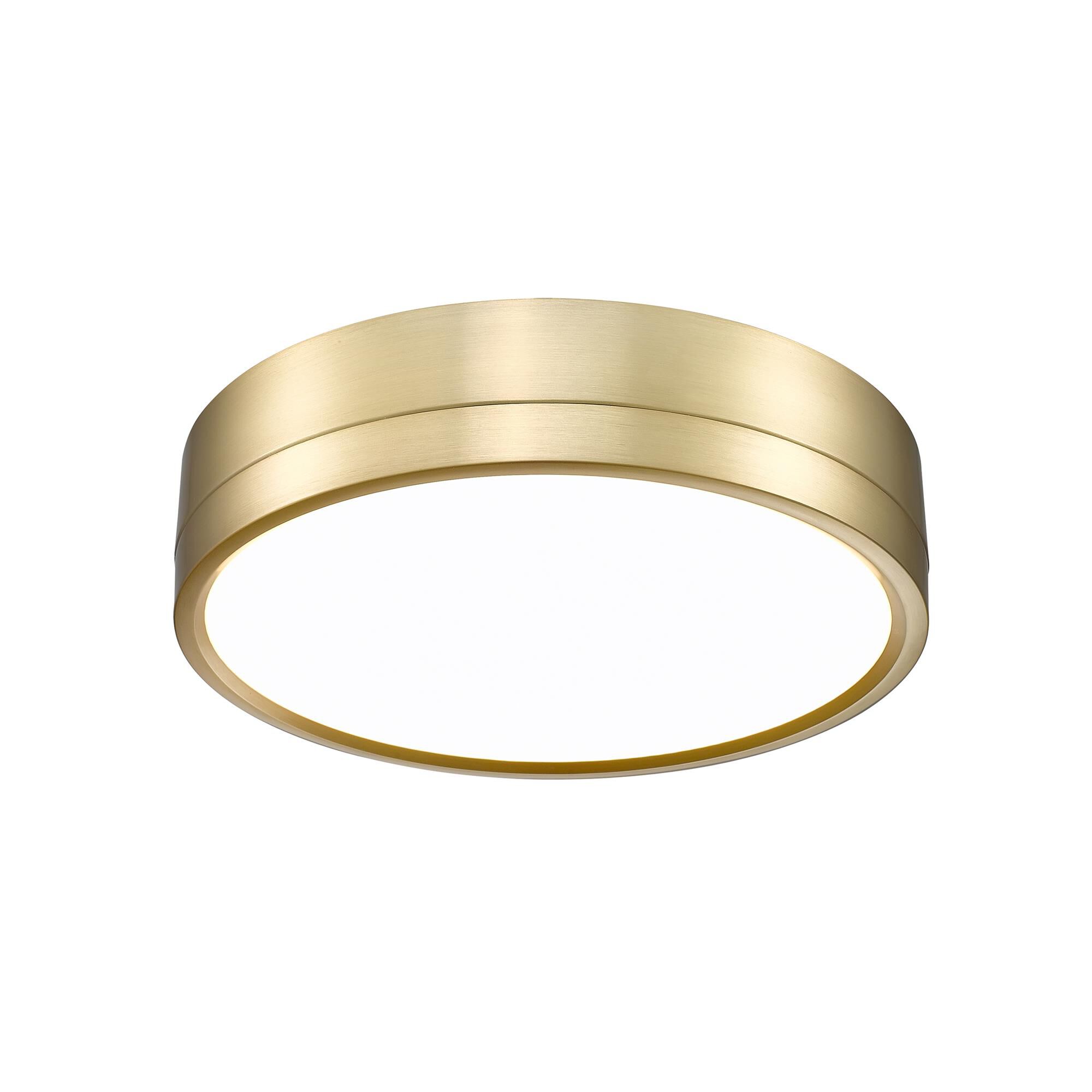Shown in Modern Gold finish and Frosted glass and Frosted shade
