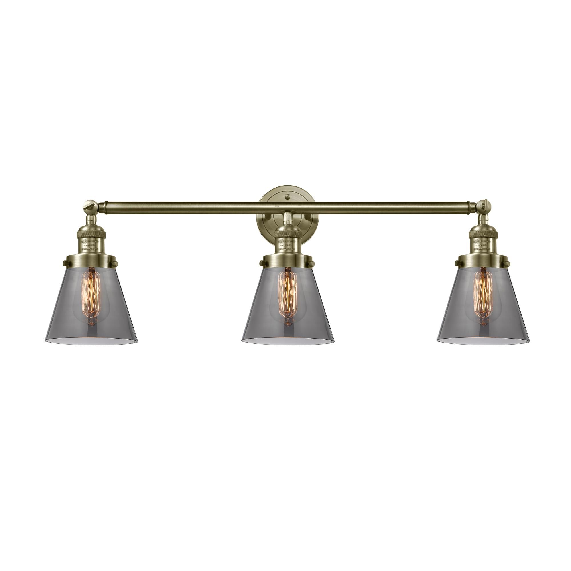 Bruno Marashlian Small Cone 30 Inch 3 Light Bath Vanity Light by Innovations Lighting