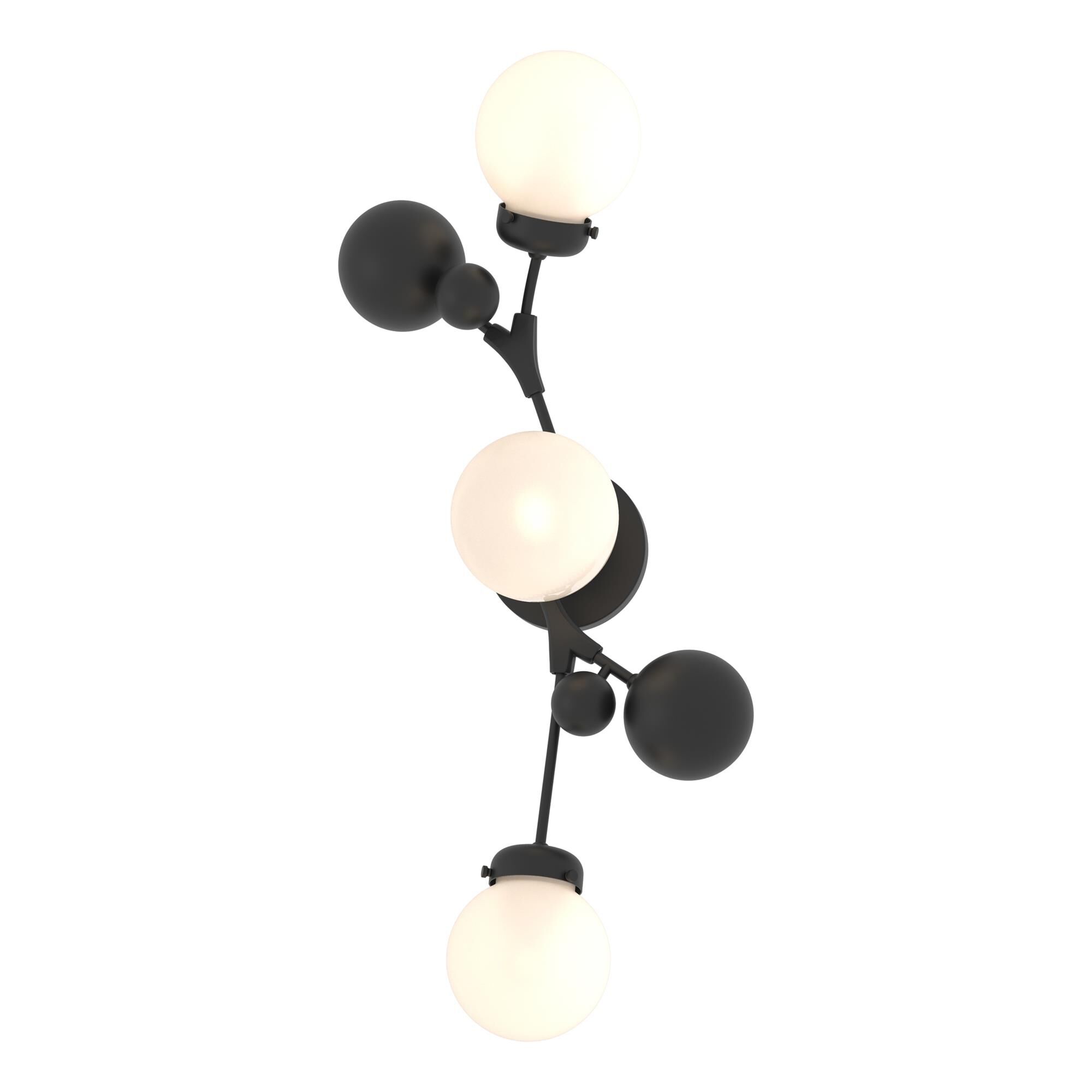 Shown in Black finish and Opal  glass